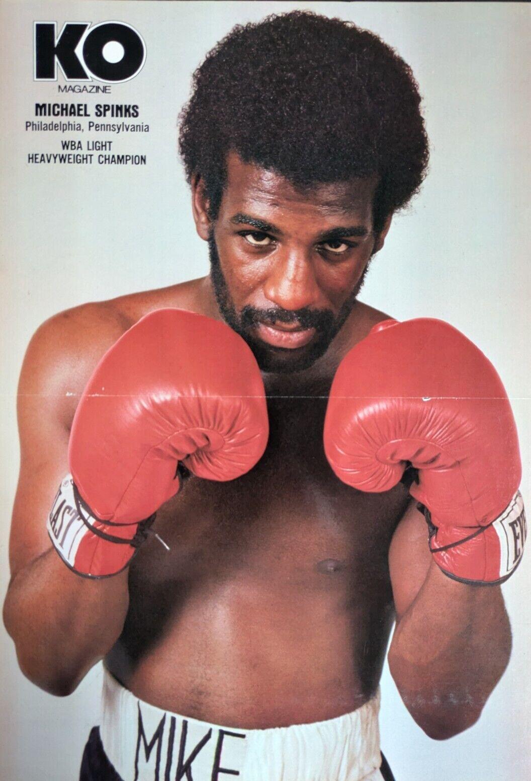 Michael Spinks boxing portrait.