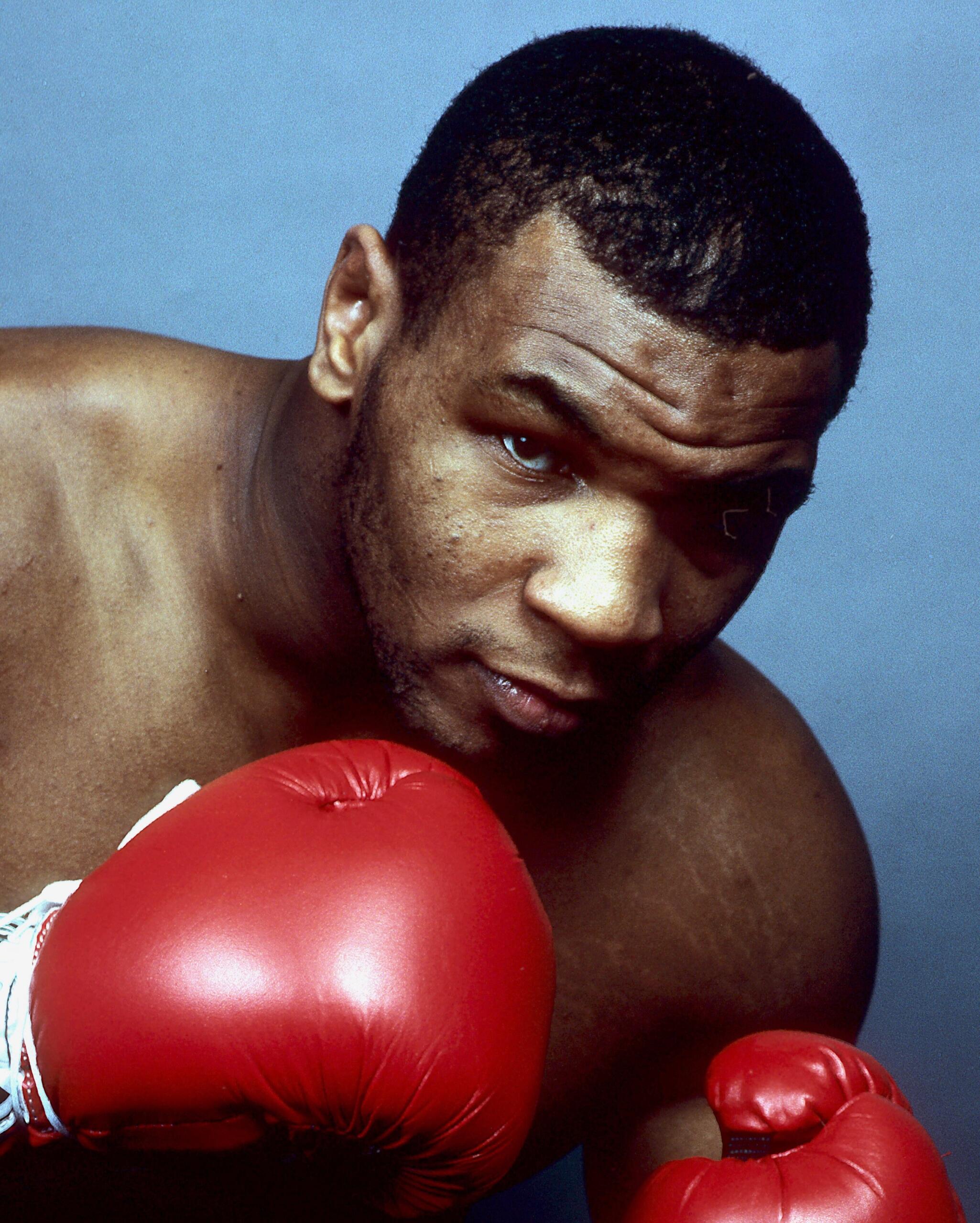 Mike Tyson on the cover of Boxing 88 Magazine October 1988