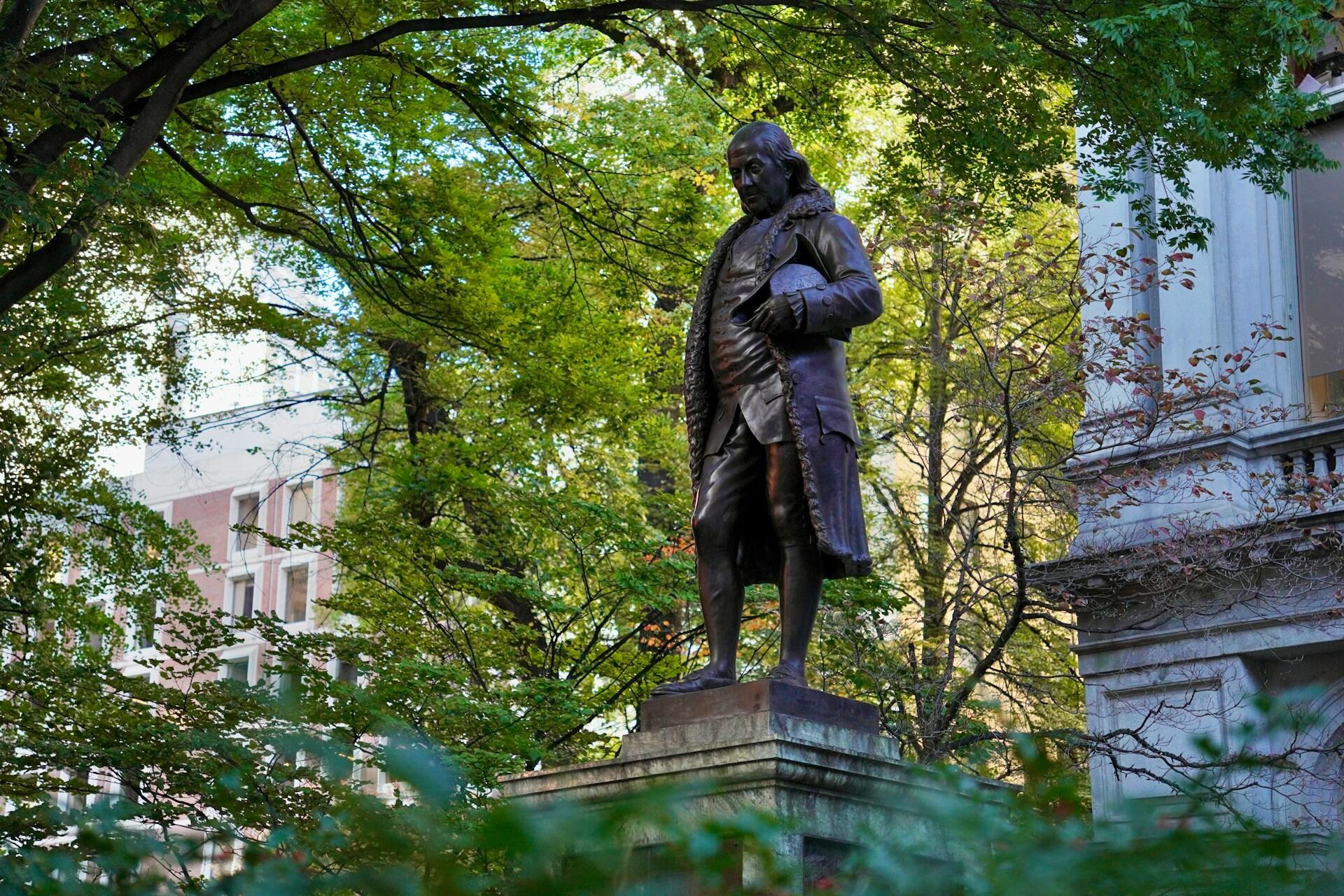 Benjamin Franklin Statue at Boston Latin School