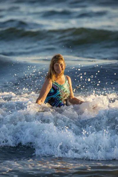 Lynne Cox in the sea