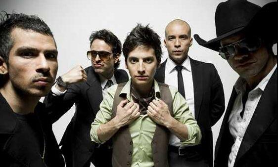 Portrait of all band members of music group Kinky