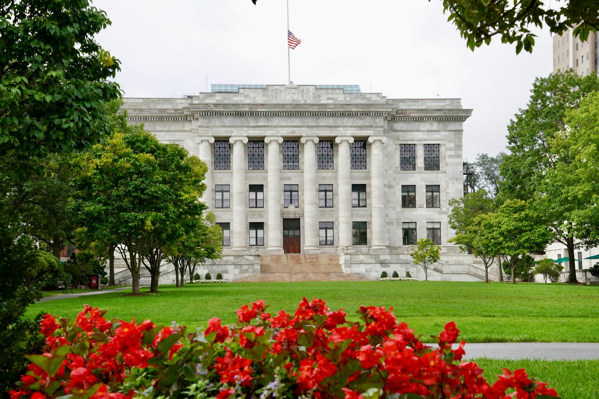 Harvard Medical School building in the Longwood Medical Area Boston Massachusetts