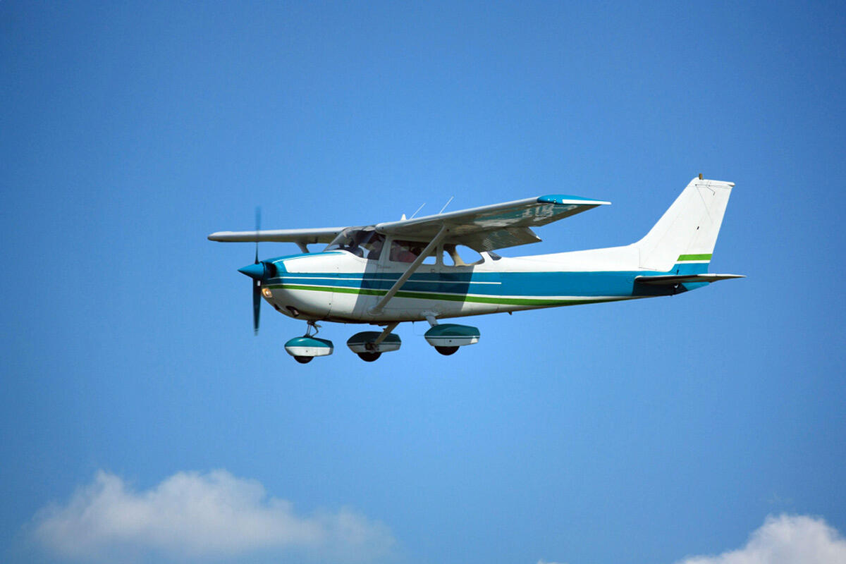Small Airplane In Flight Training