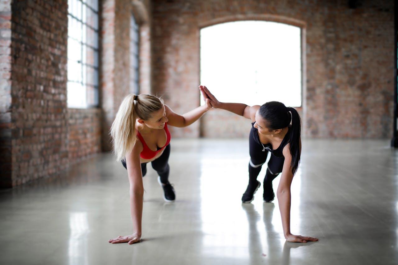 chicas entrenando