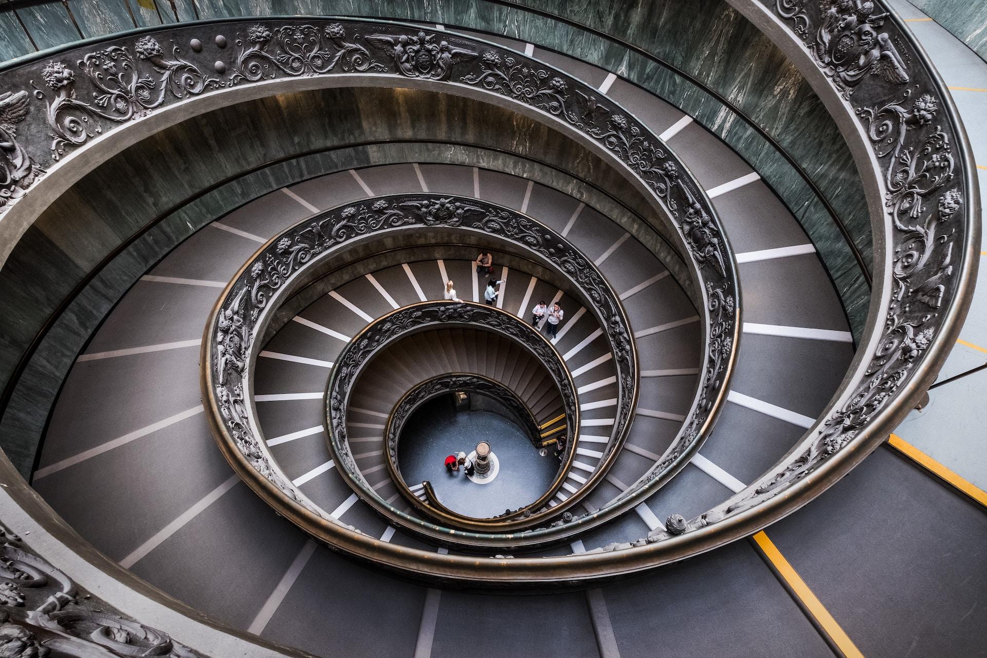 Escalera de caracol de Miguel Ángel
