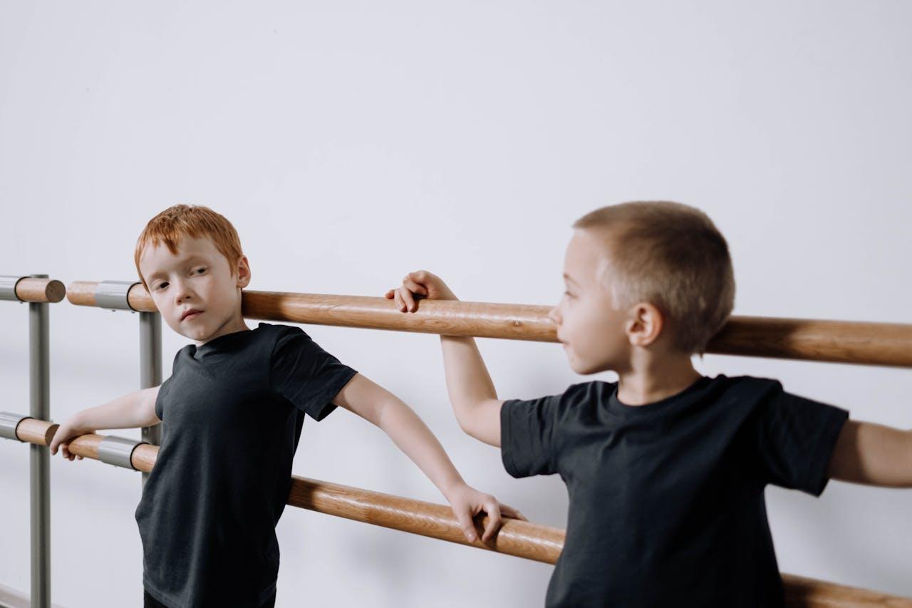 Niños en clase de danza