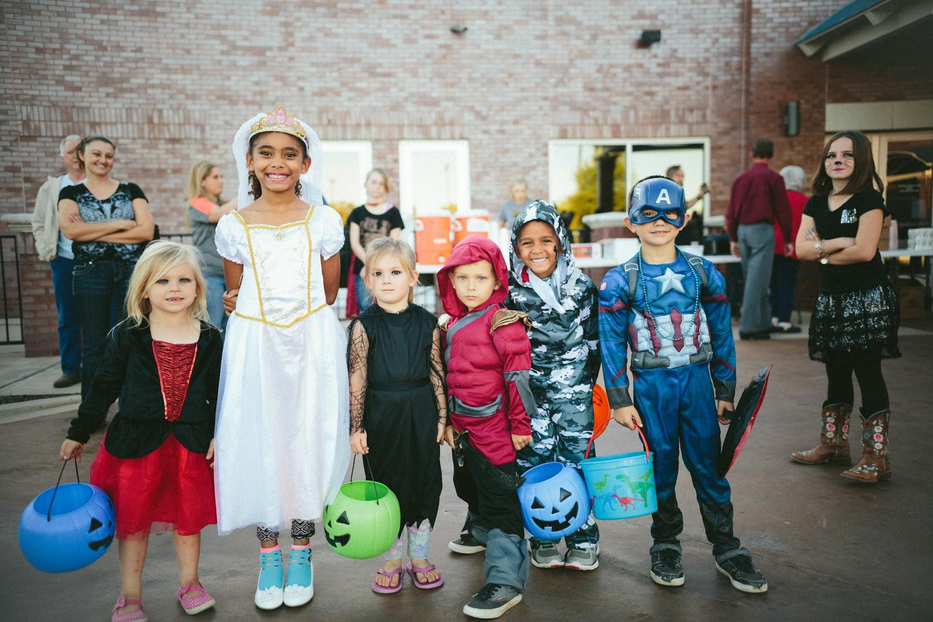 Niños en Halloween