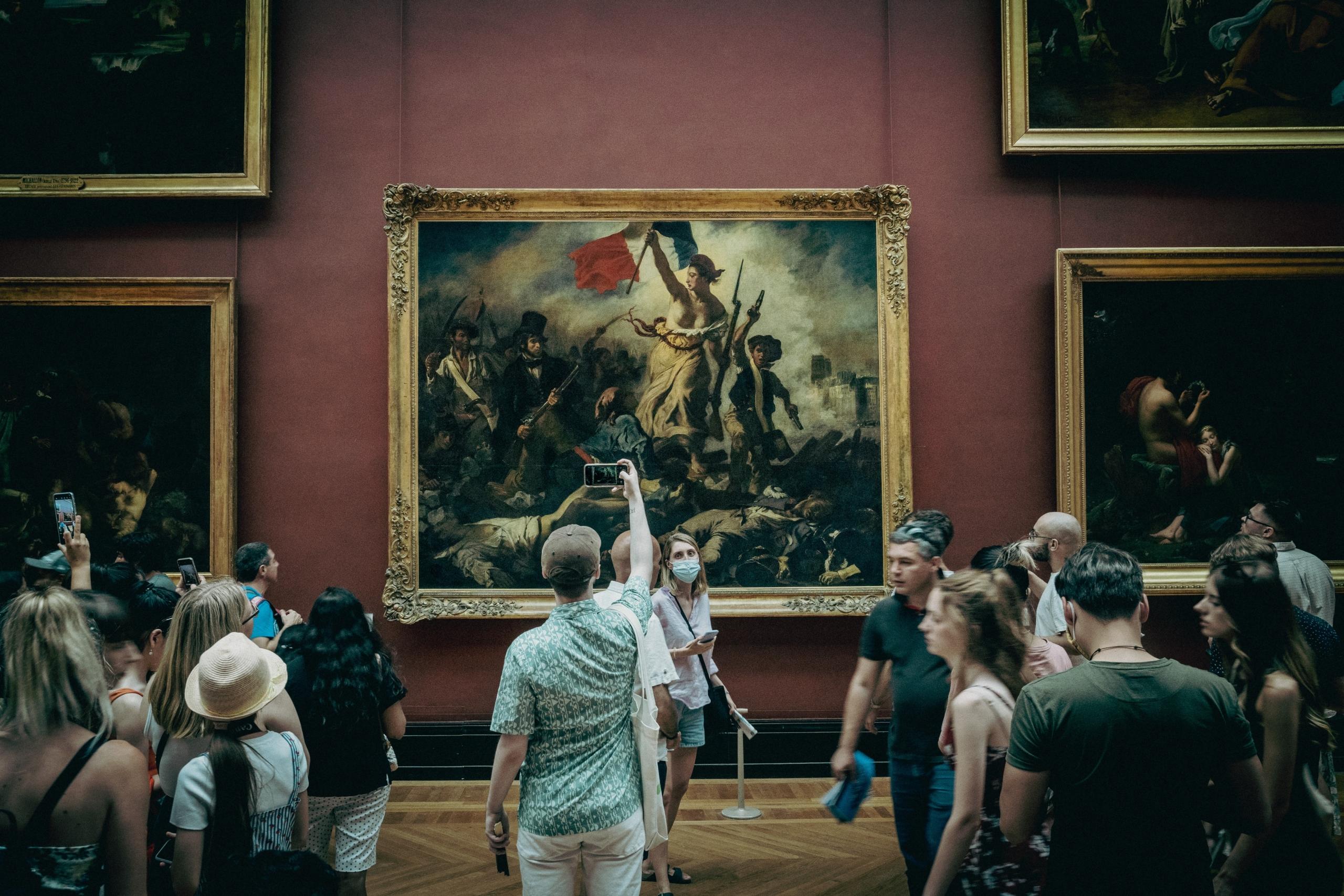 Museo del Louvre, la Libertad guiando al pueblo