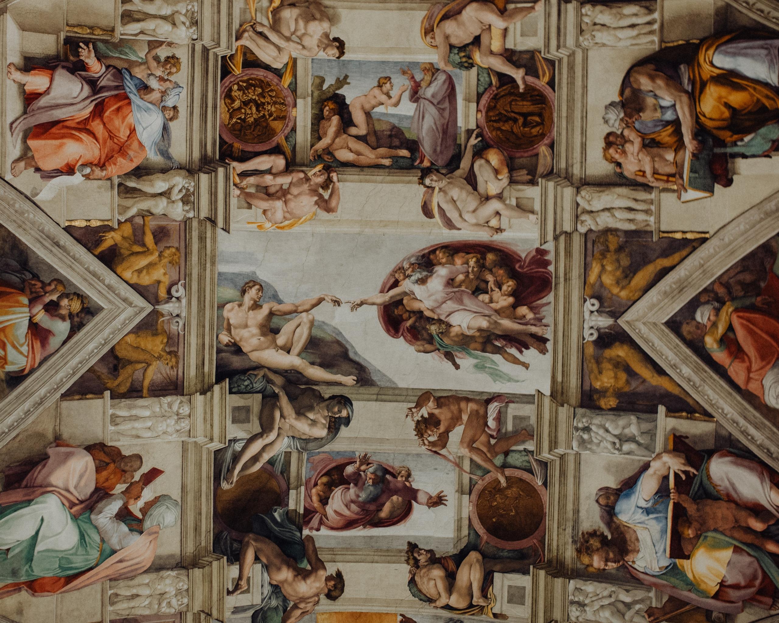 Imagen del techo de la capilla sixtina