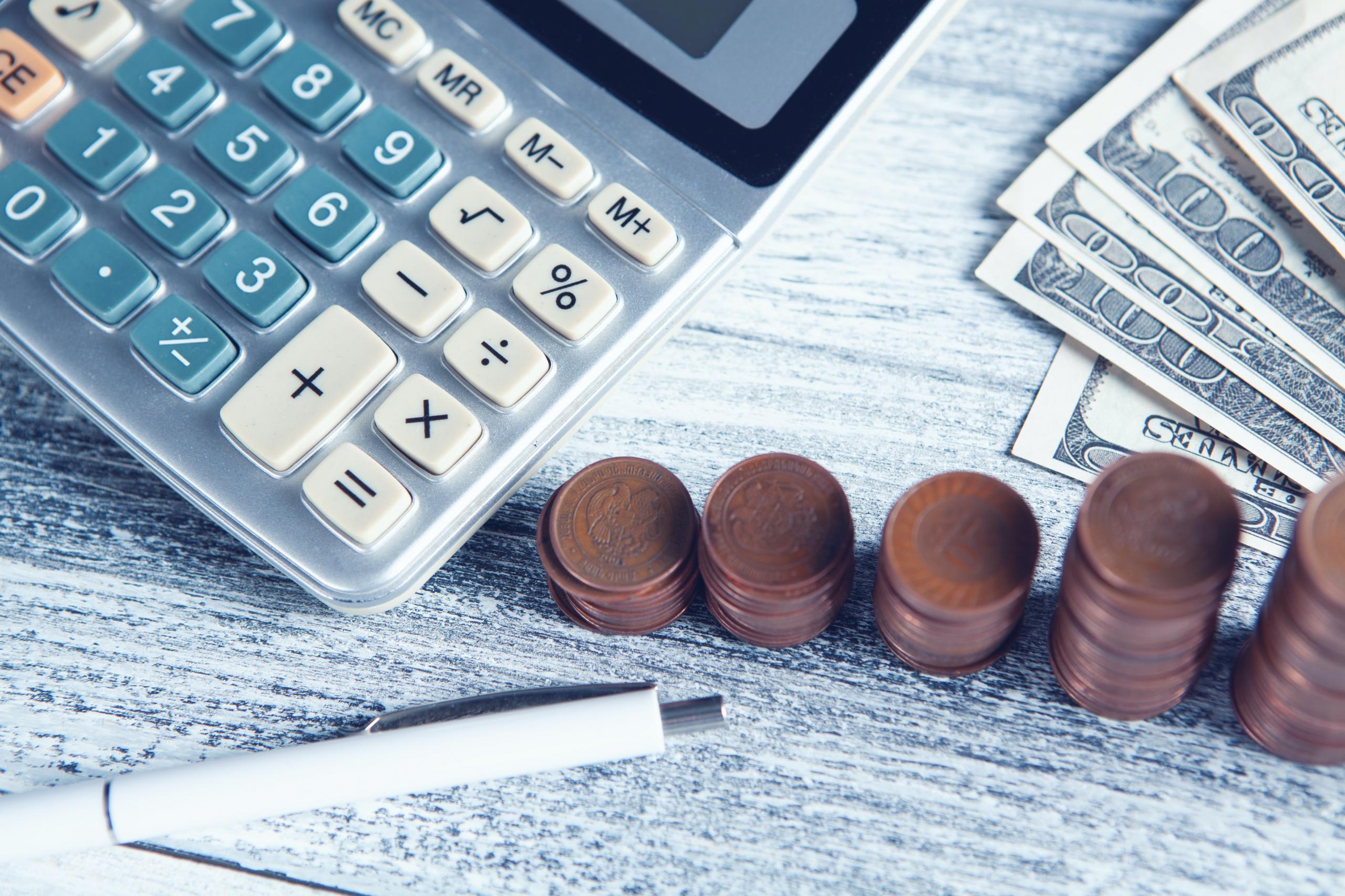 calculadora con monedas