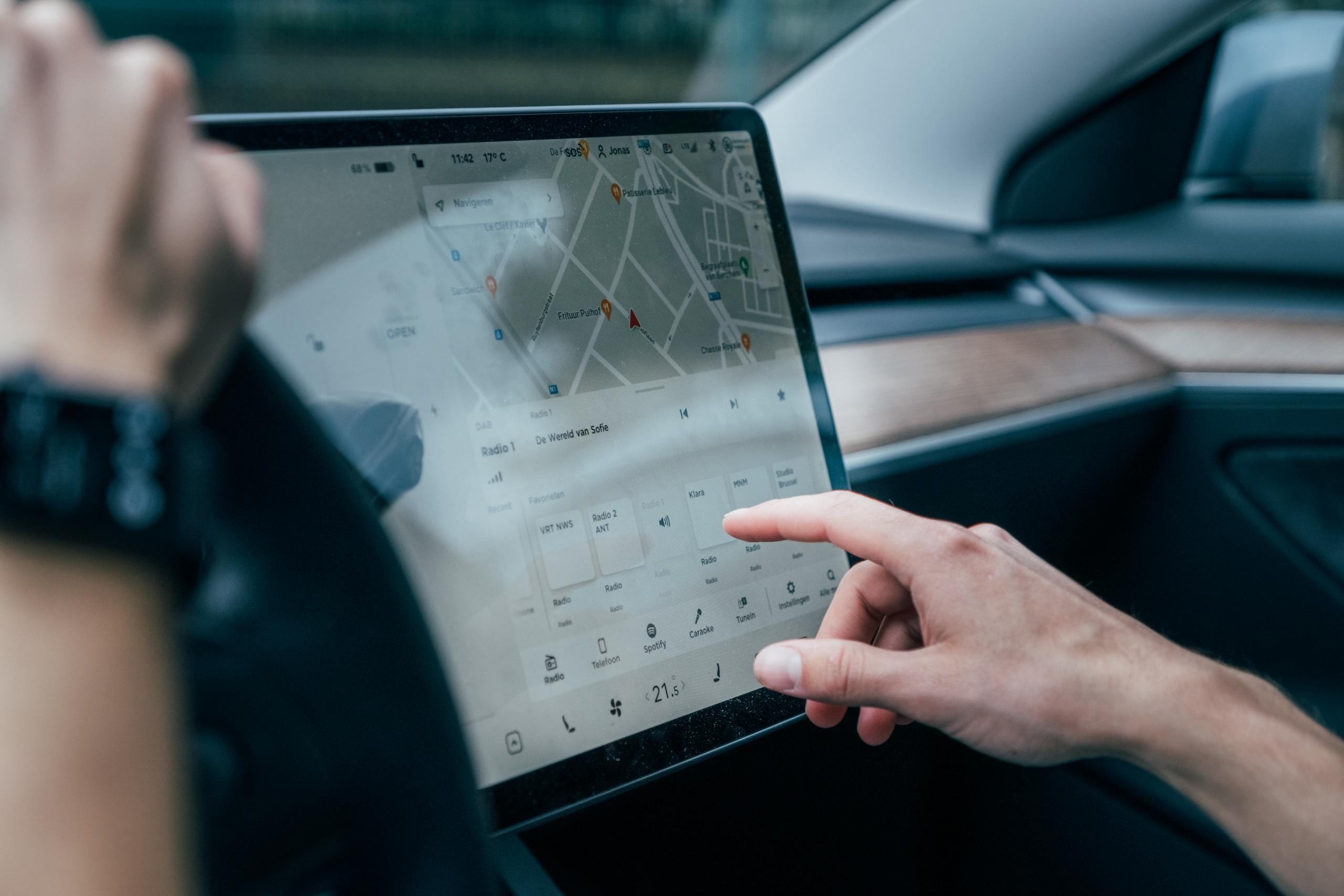 pantalla de vehiculo automatico