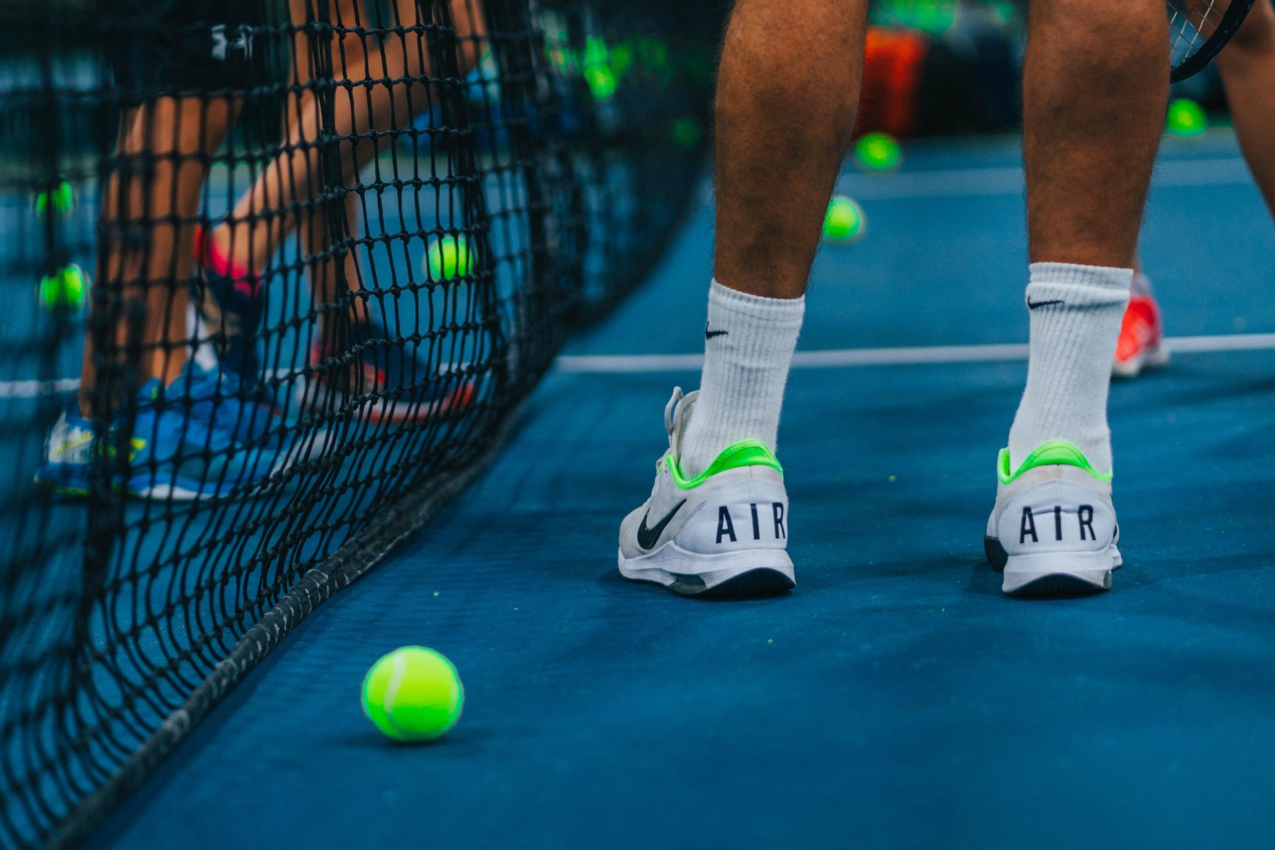 plano zapatillas en cancha
