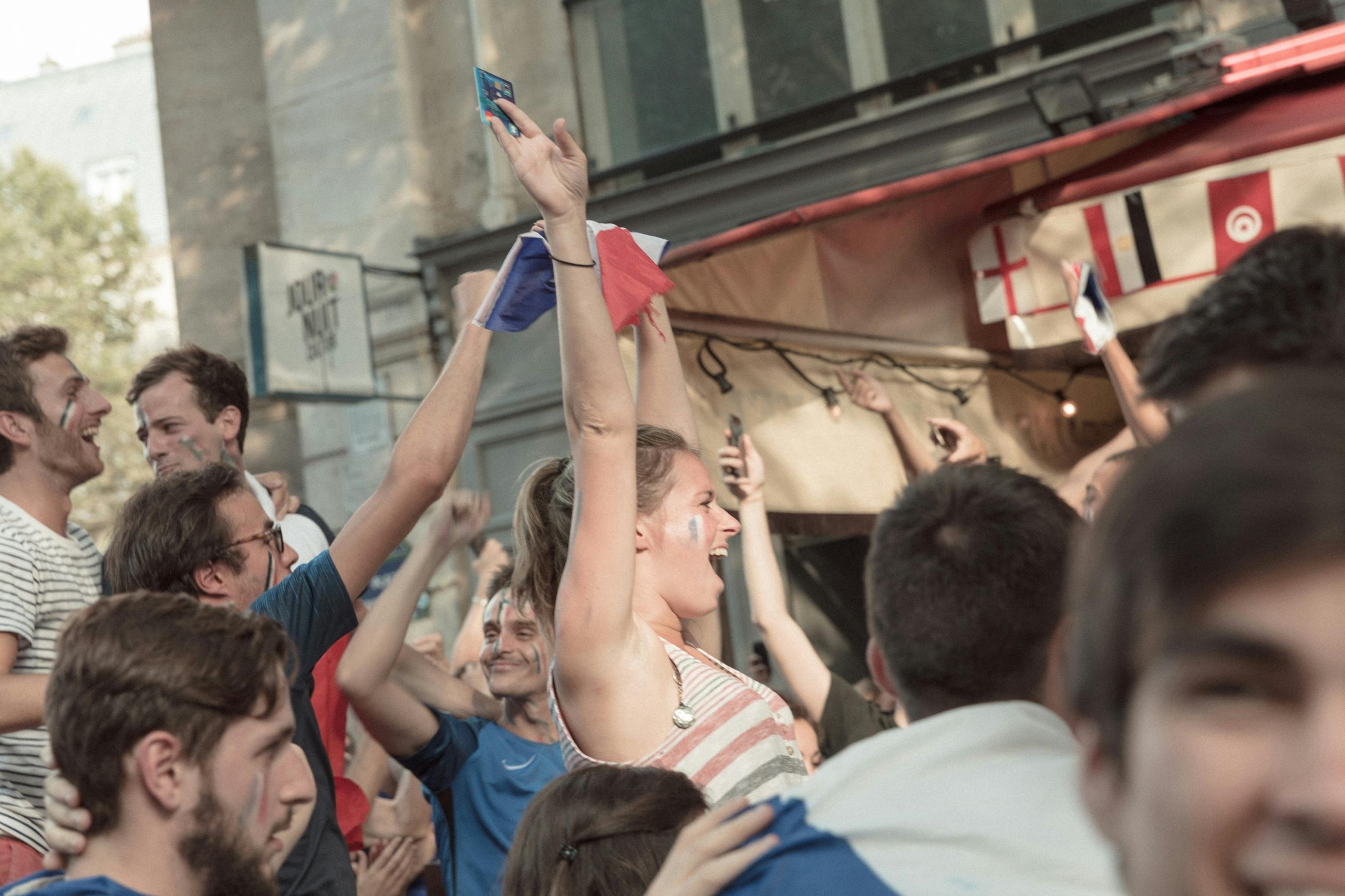 francia festejando