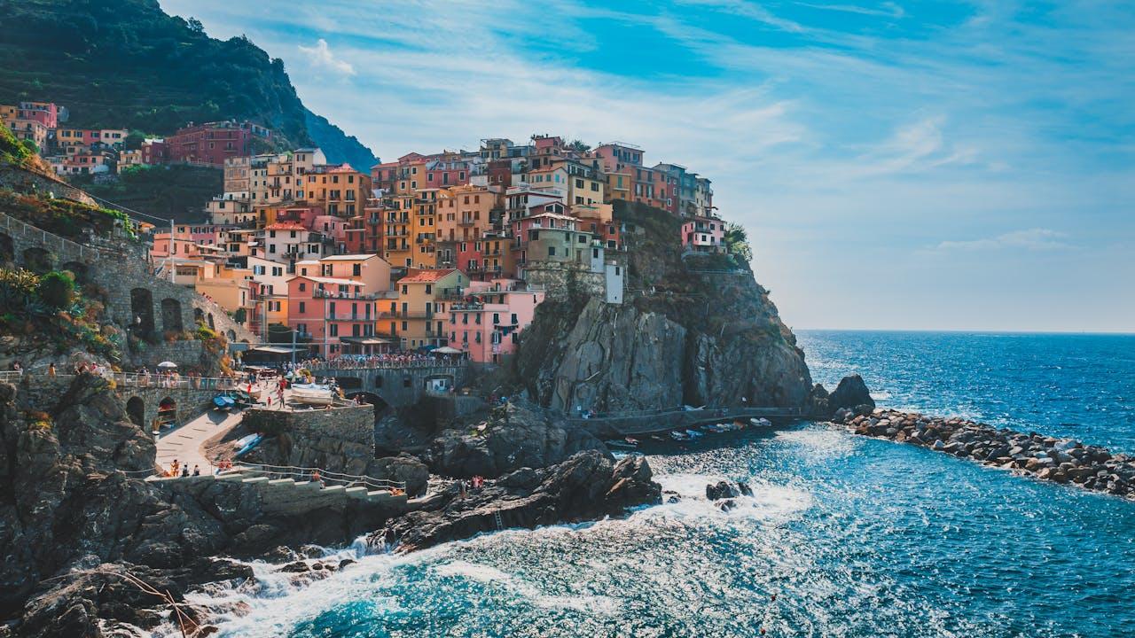 vista de una de las localidades en Cinque Terre