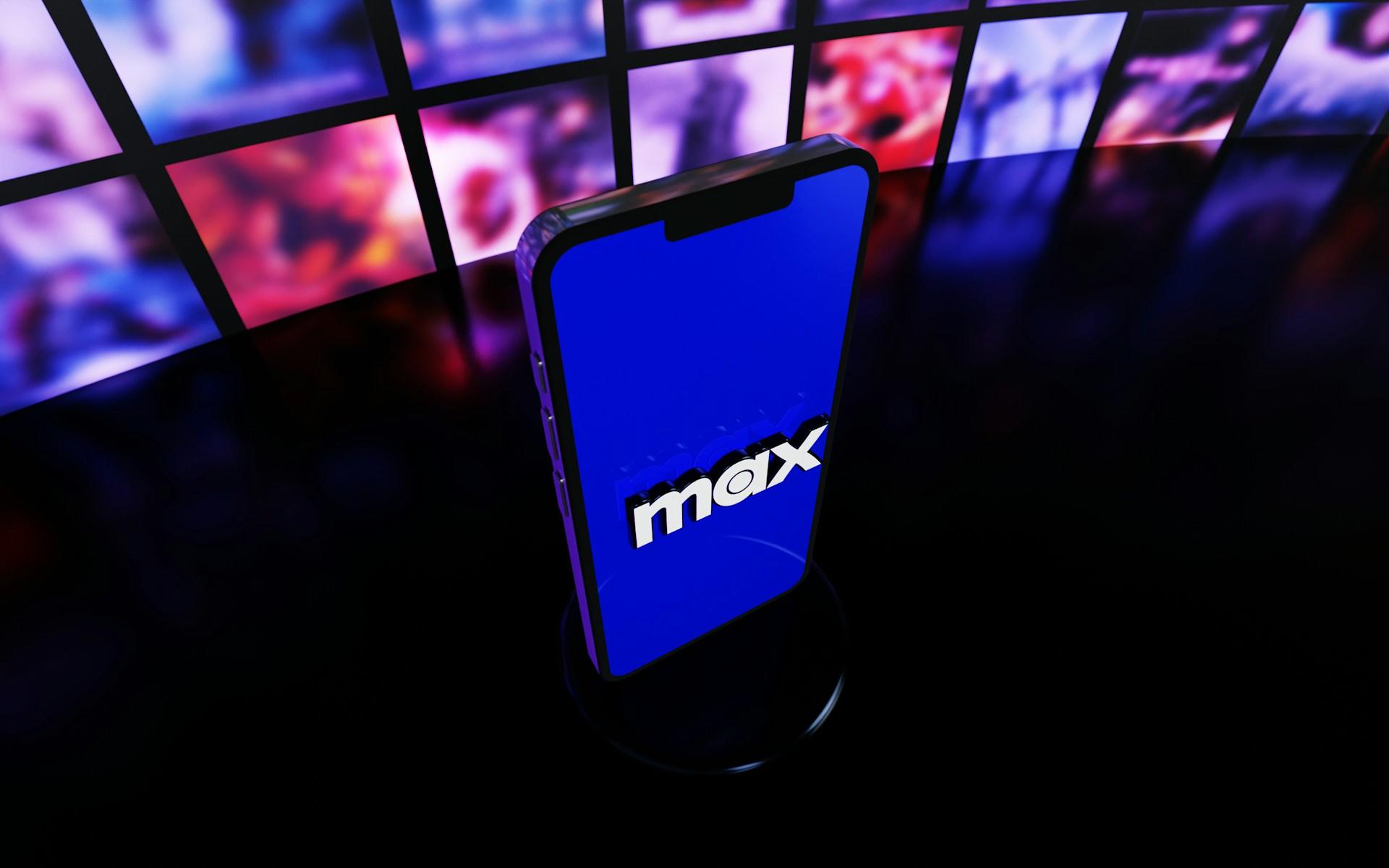 telefono con logo de max