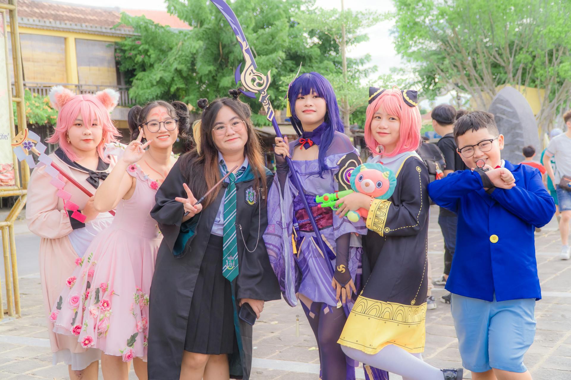 cosplay seis chicos y chicas anime peliculas