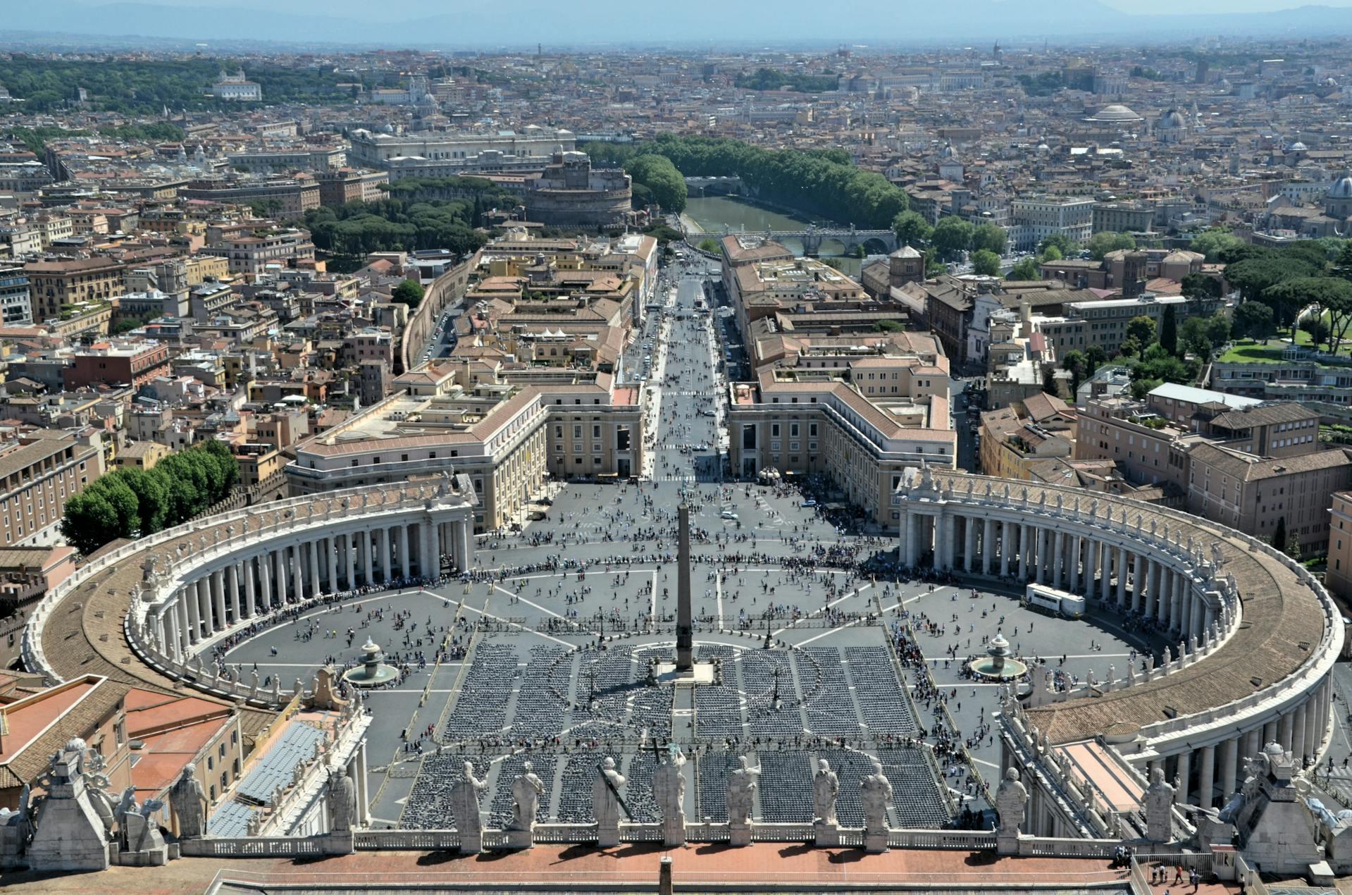 foto vista aerea ciudad del vaticano
