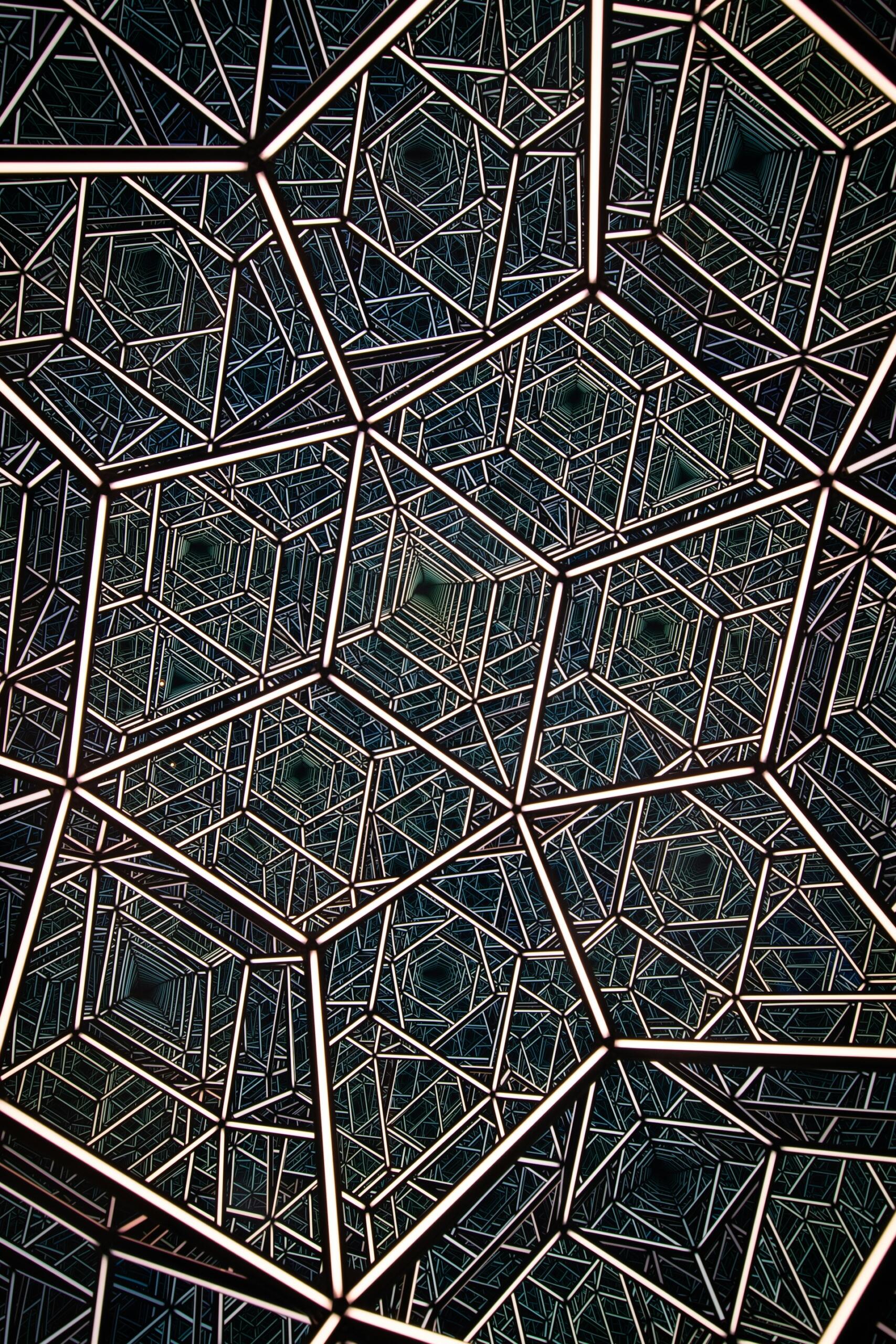 Imagen de polígonos blancos