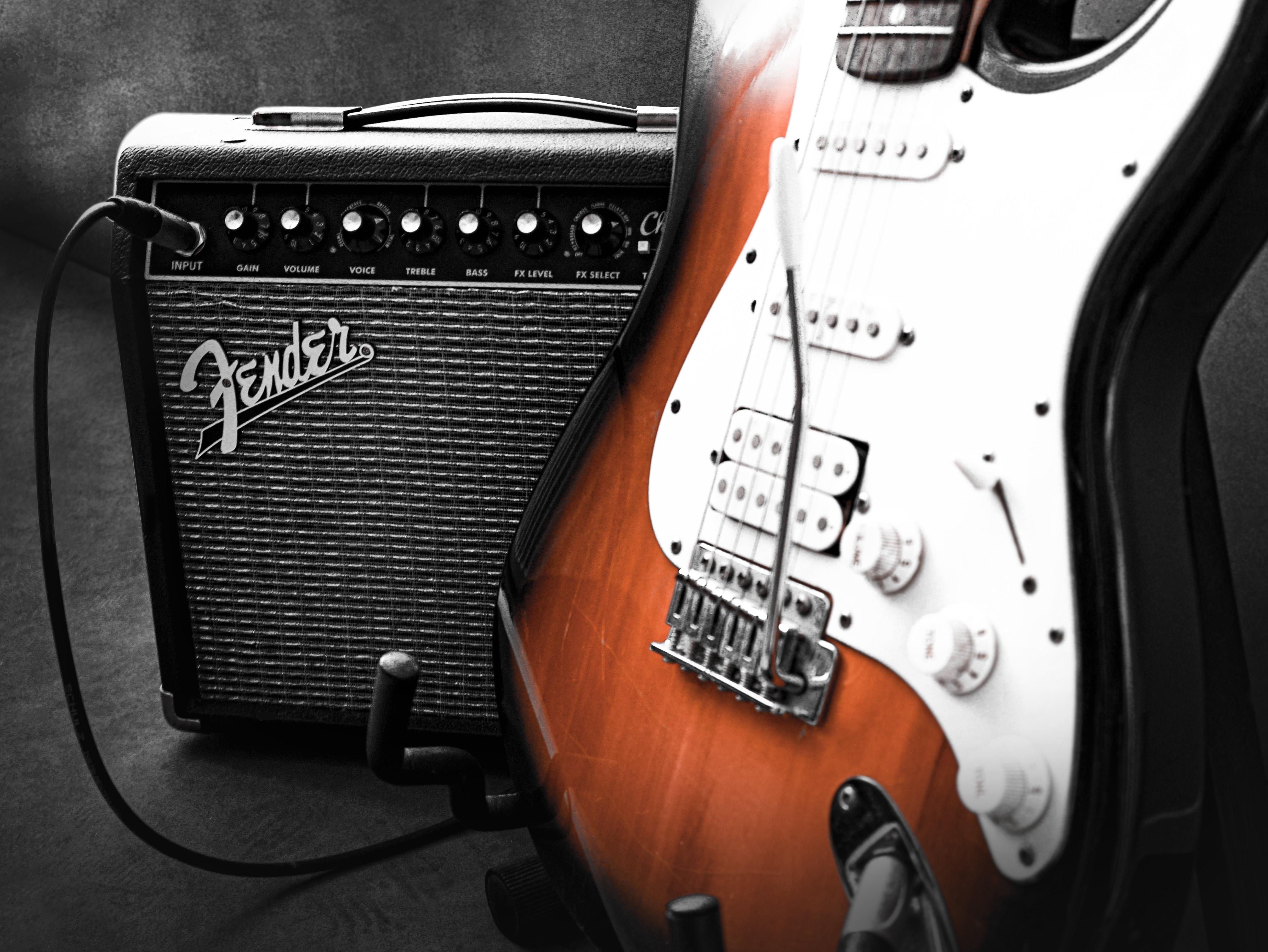 guitar and amplifier