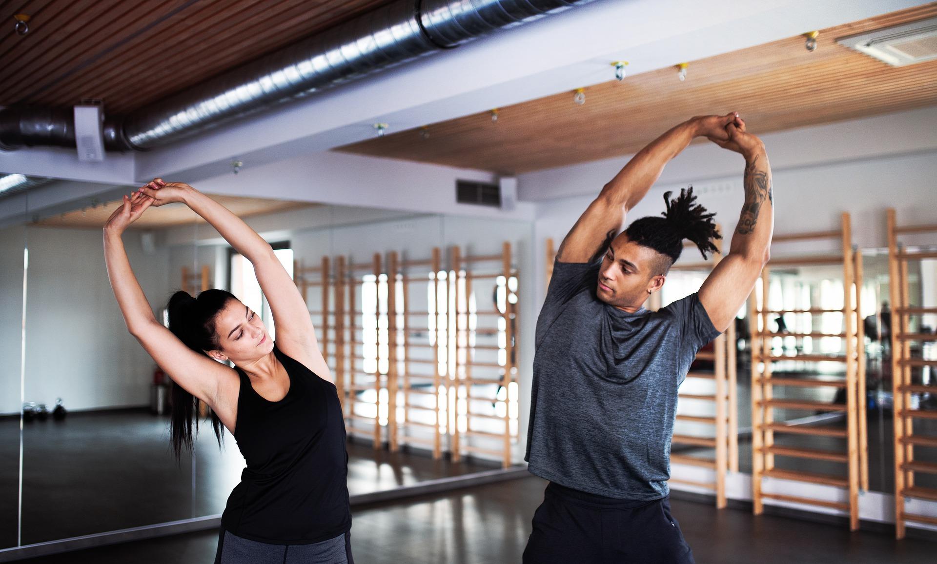 personal training session man and woman