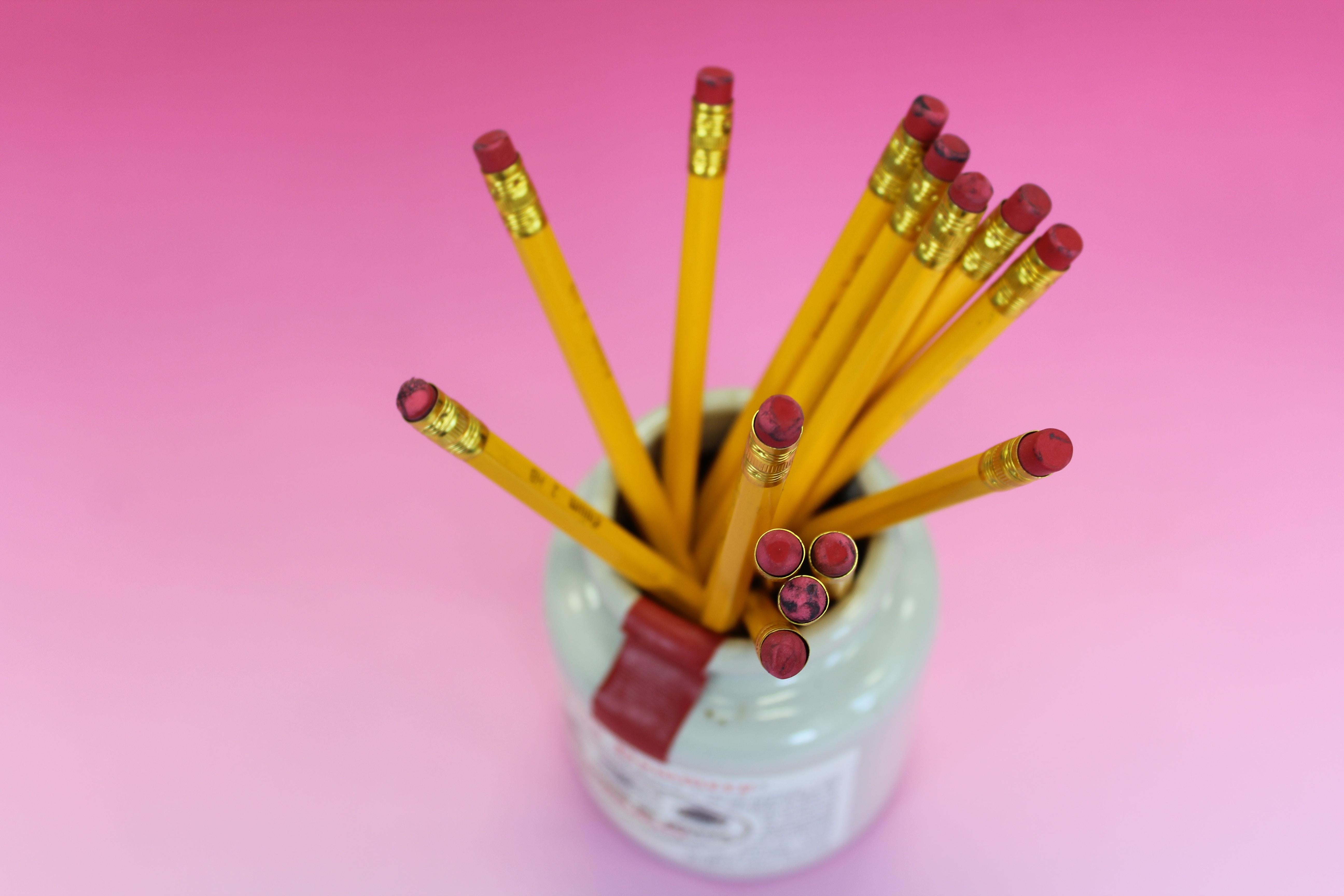 pencils in holder