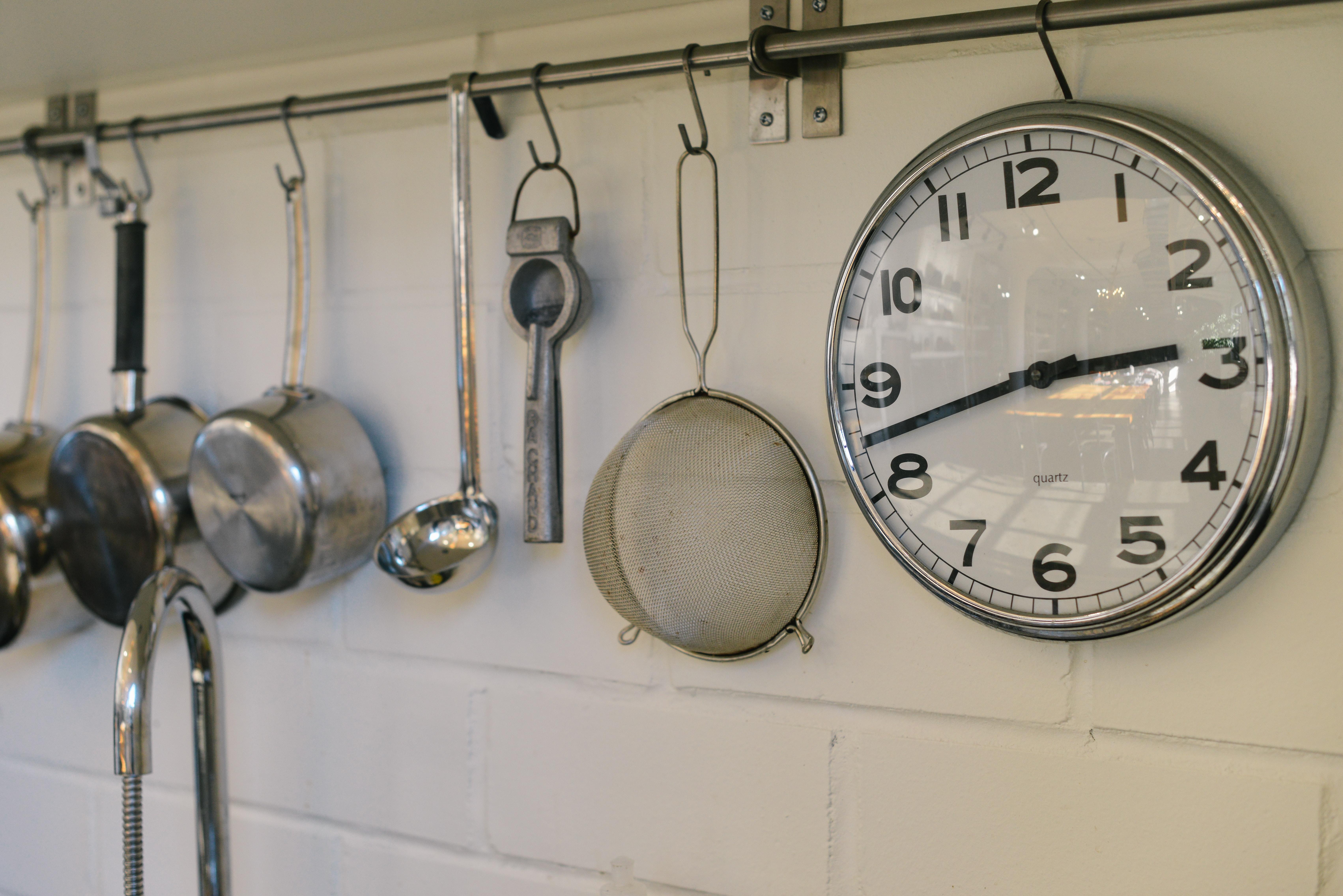 Clock in kitchen