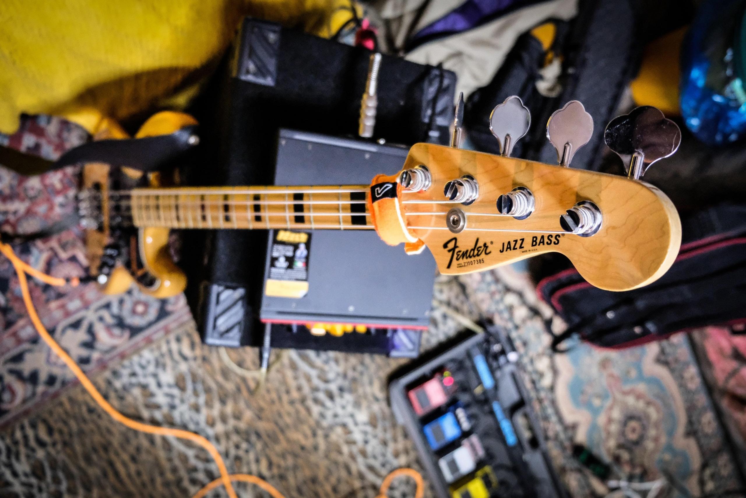 Fender jazz bass electric guitar