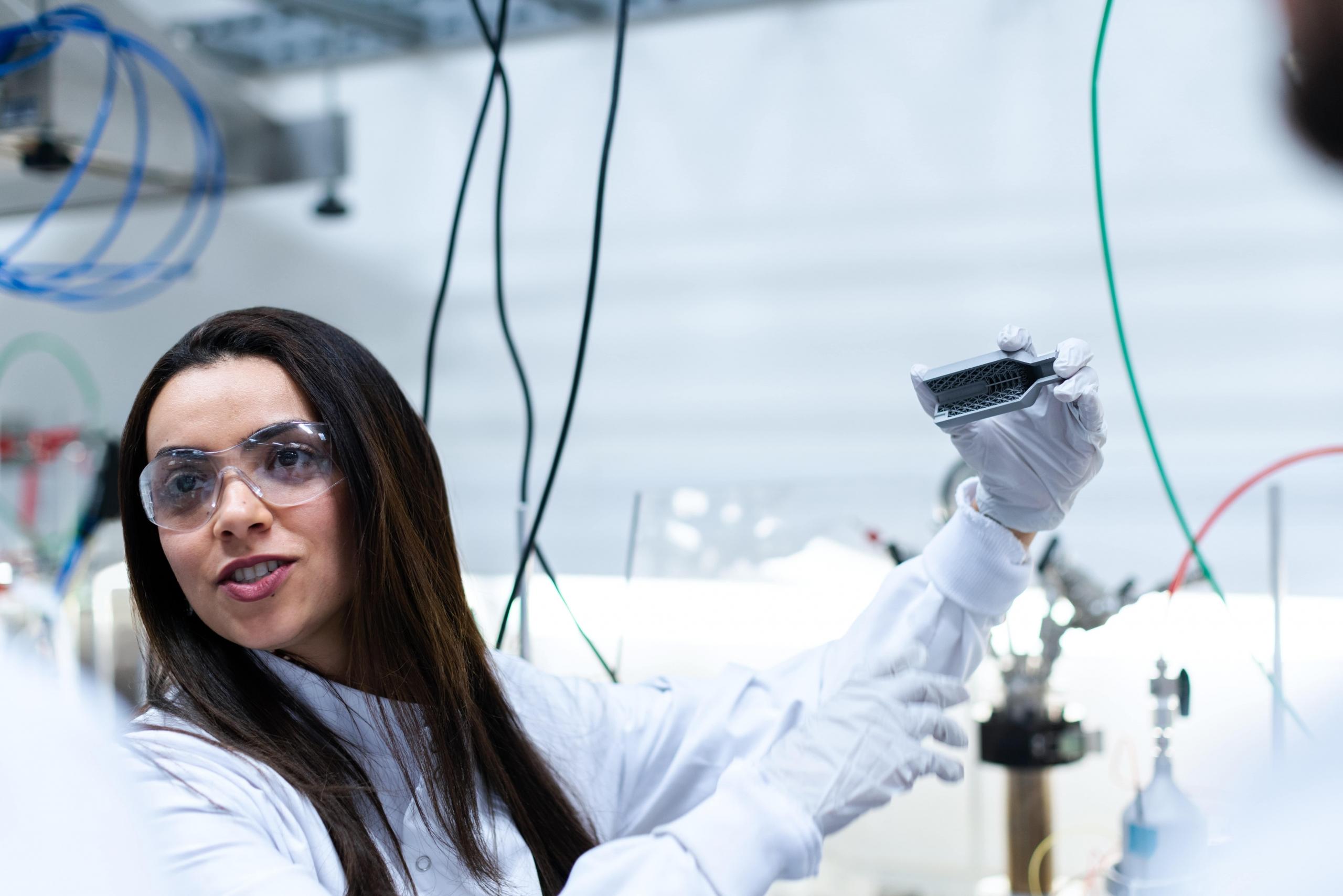 female scientist in science lab