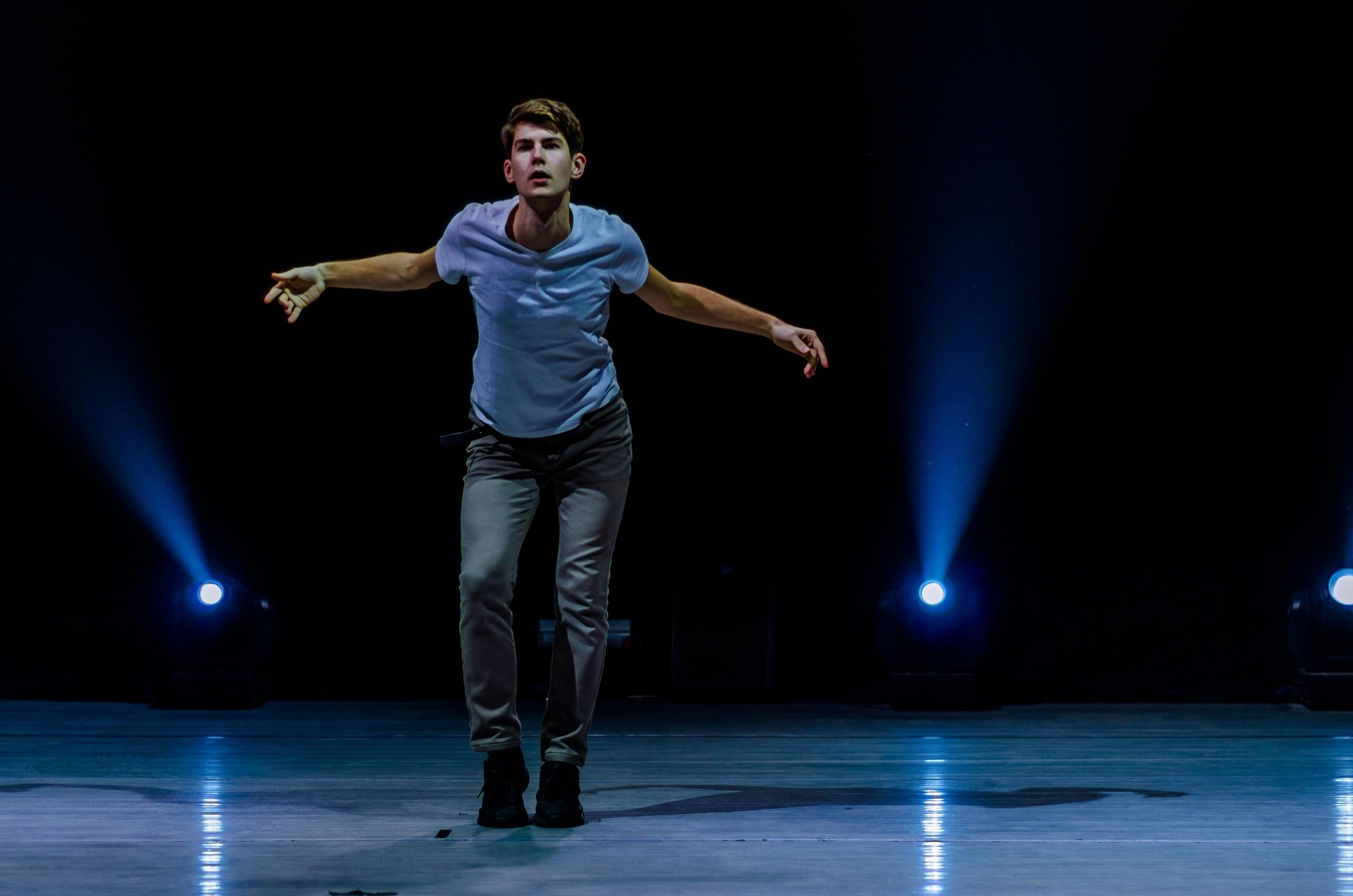 actor performing on stage