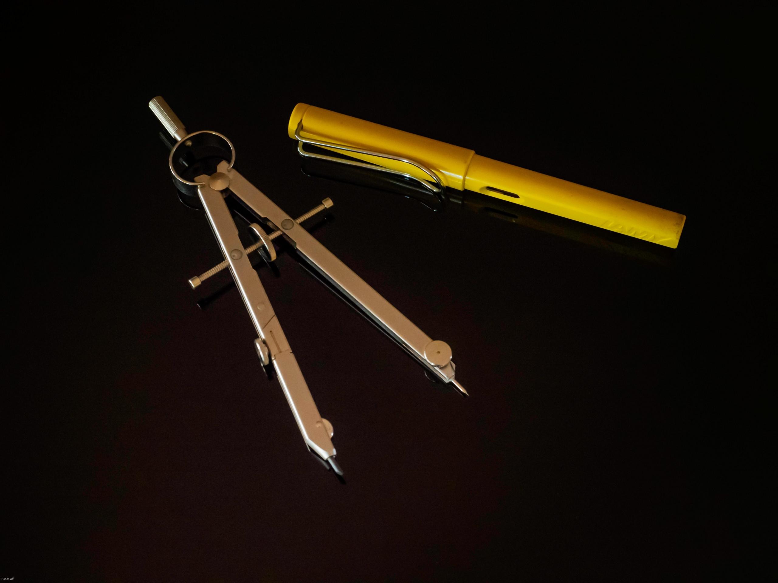 Compass and pencil