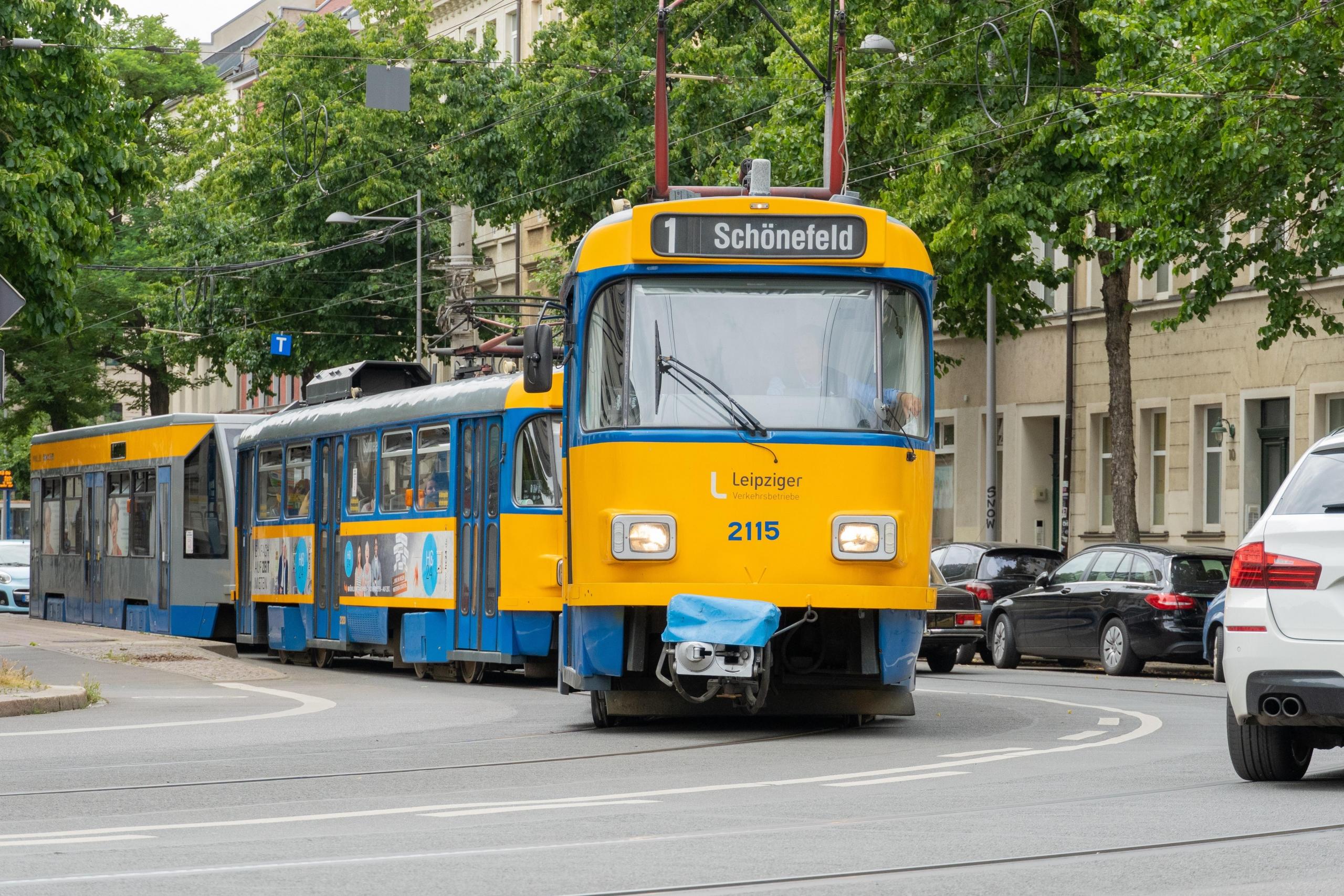 yellow train in Germany