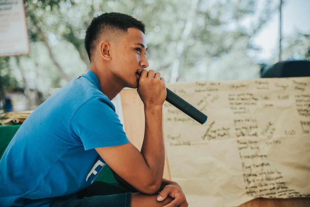 Speaking English