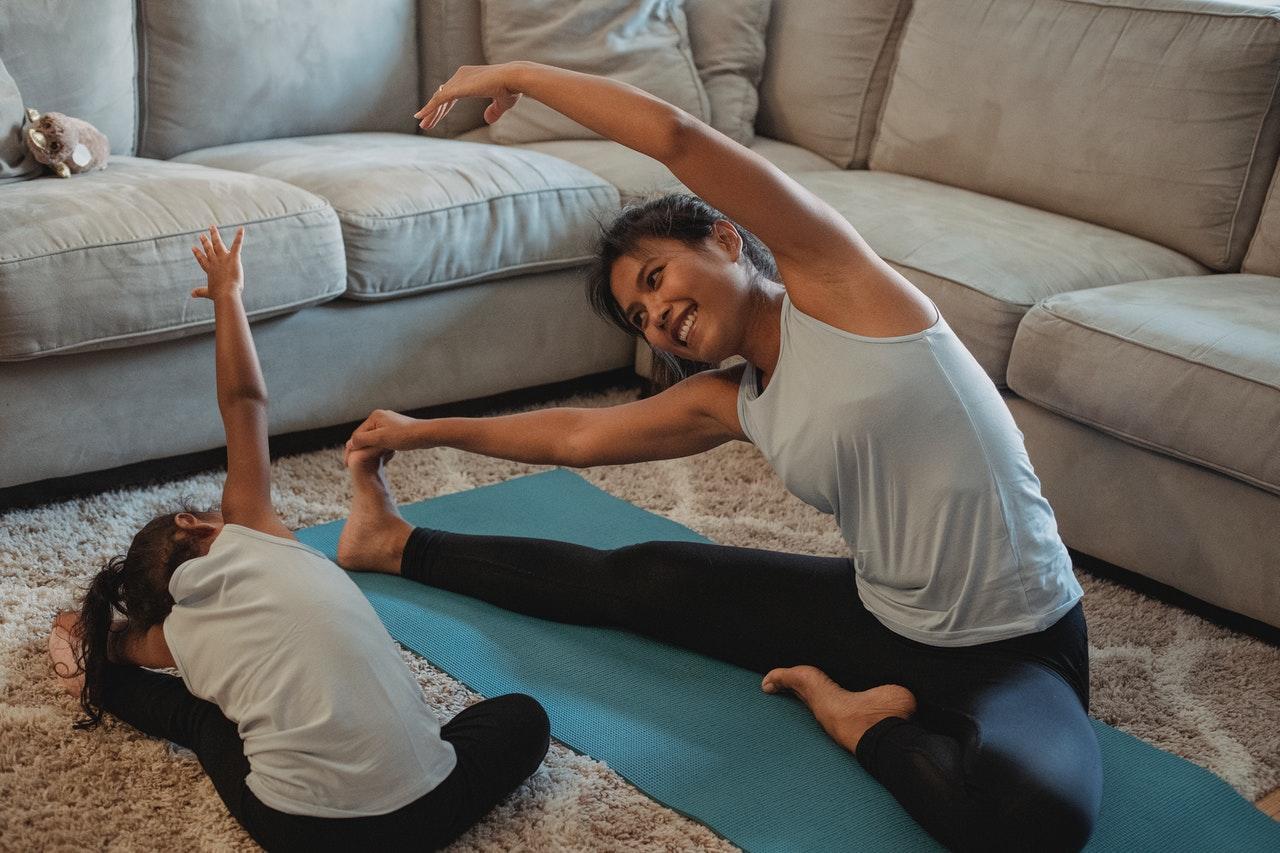 Side bend pose