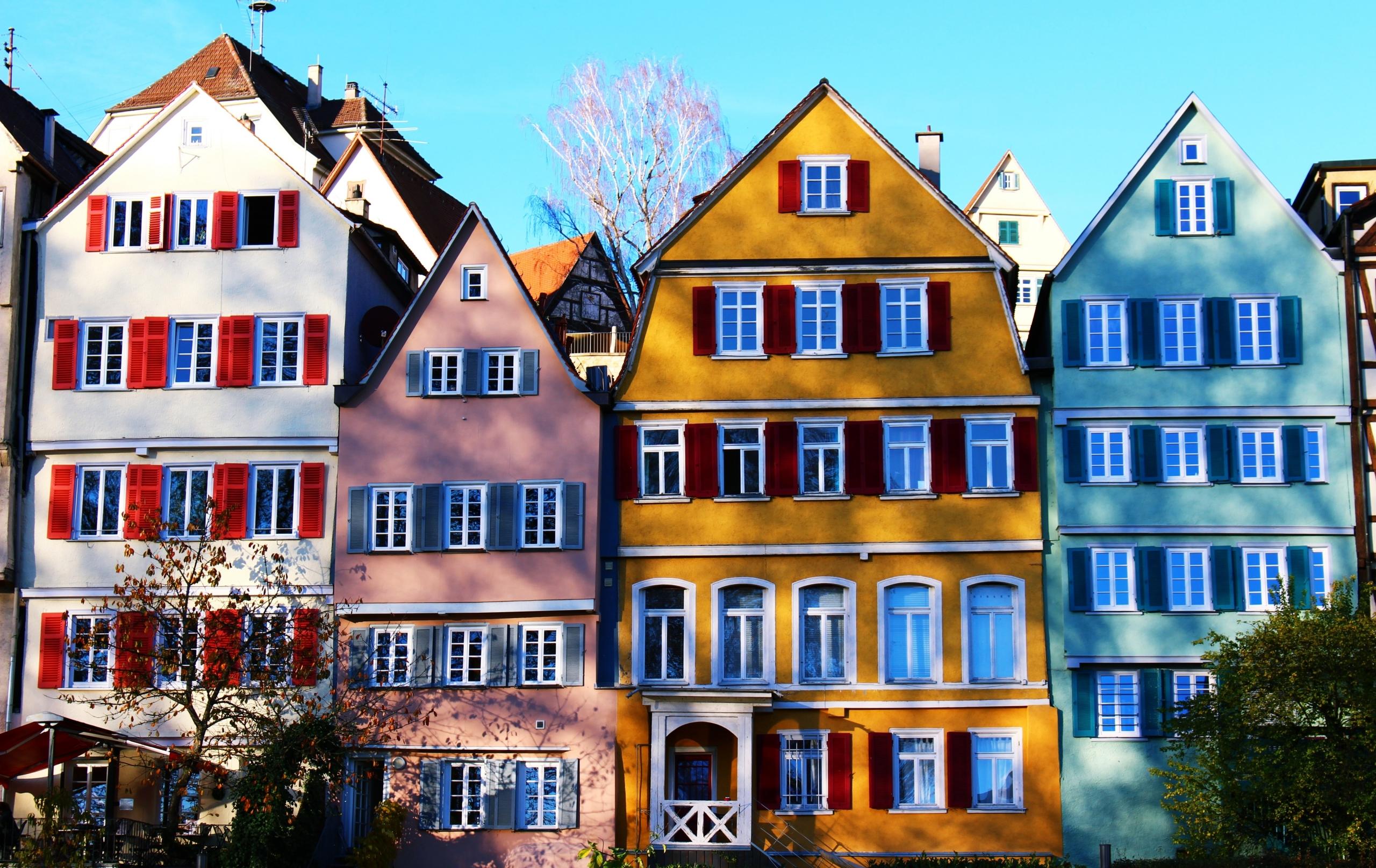 colourful houses in Germany