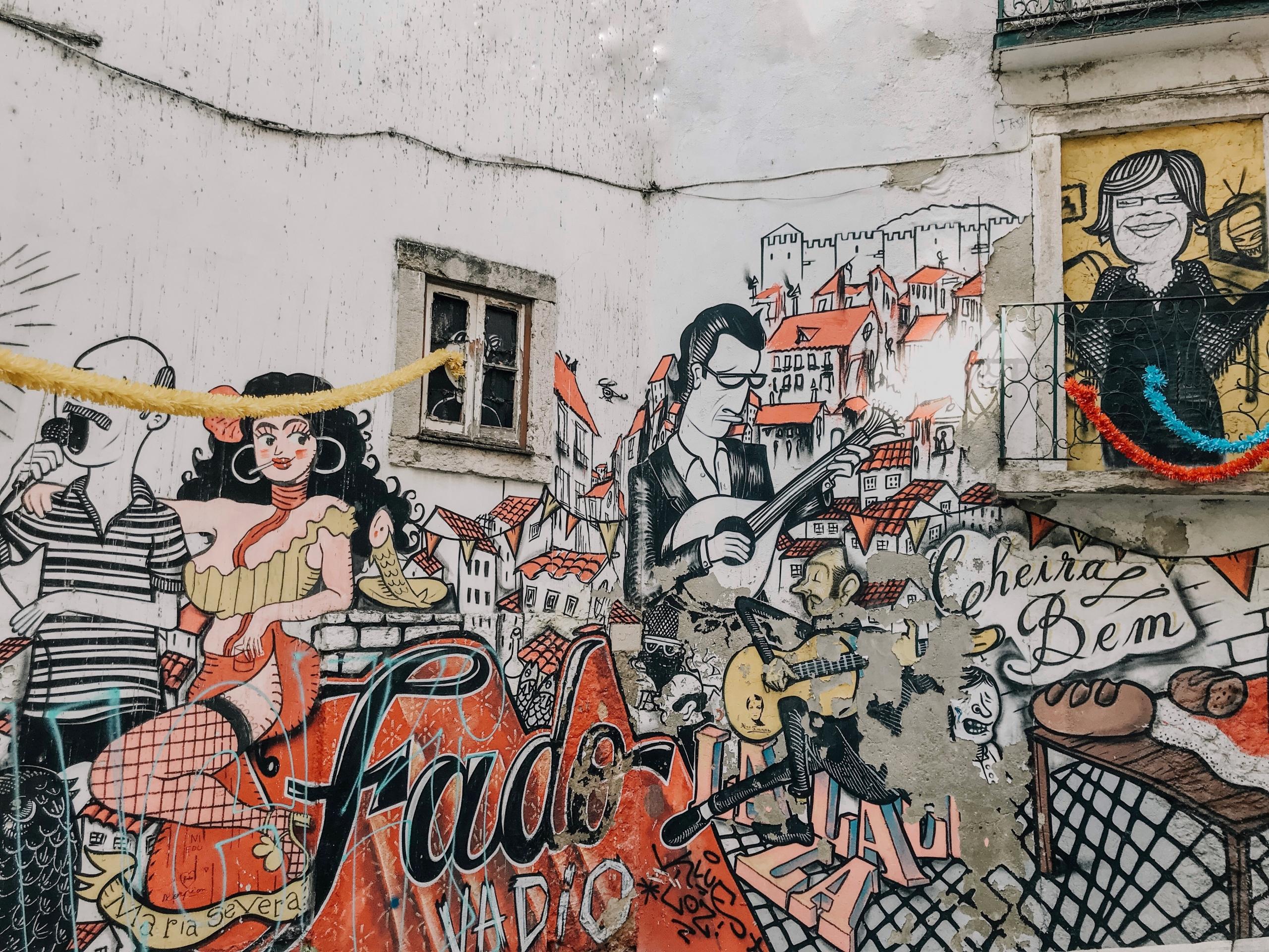 graffiti on a wall in Portugal