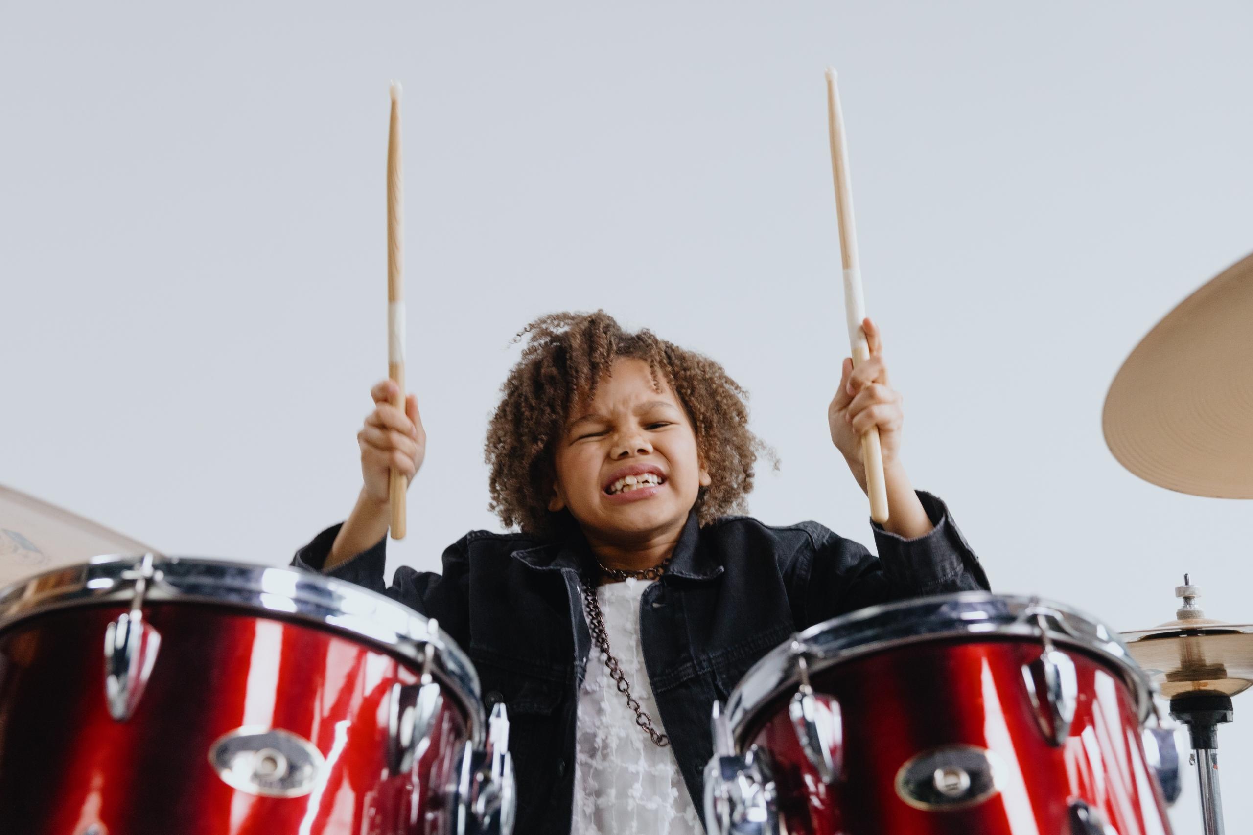 child drummer