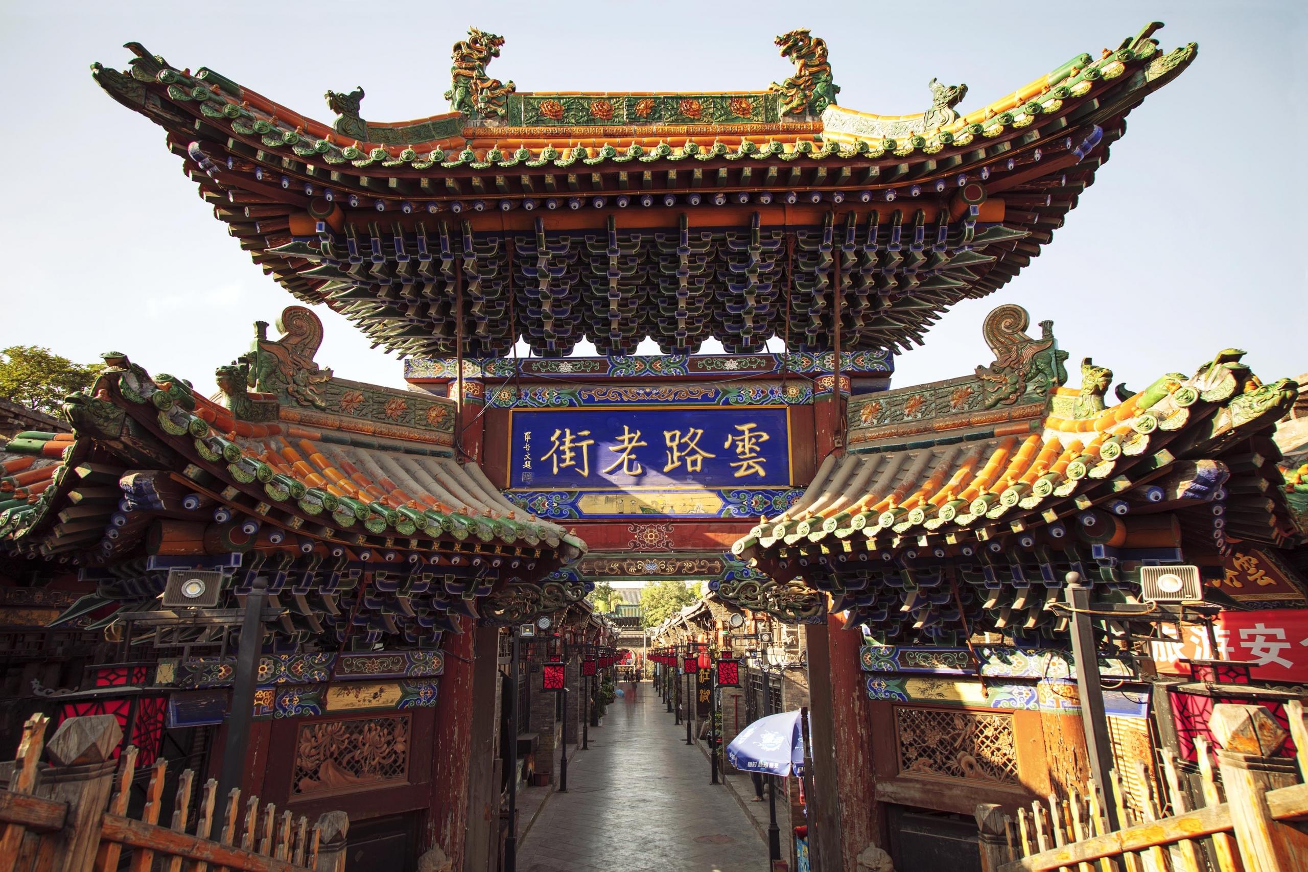 imposing pagoda in china