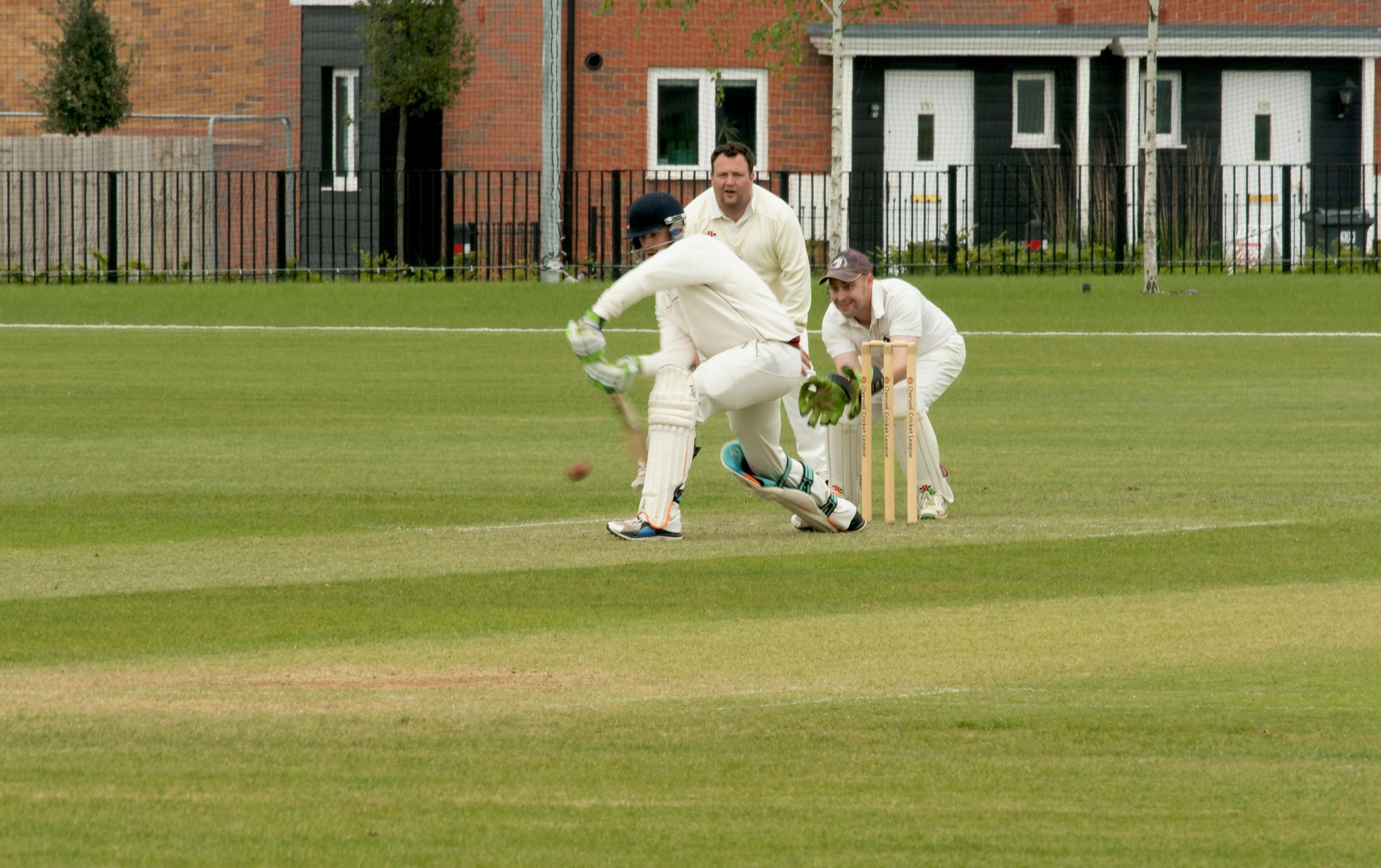 batsman batting in community cricket game