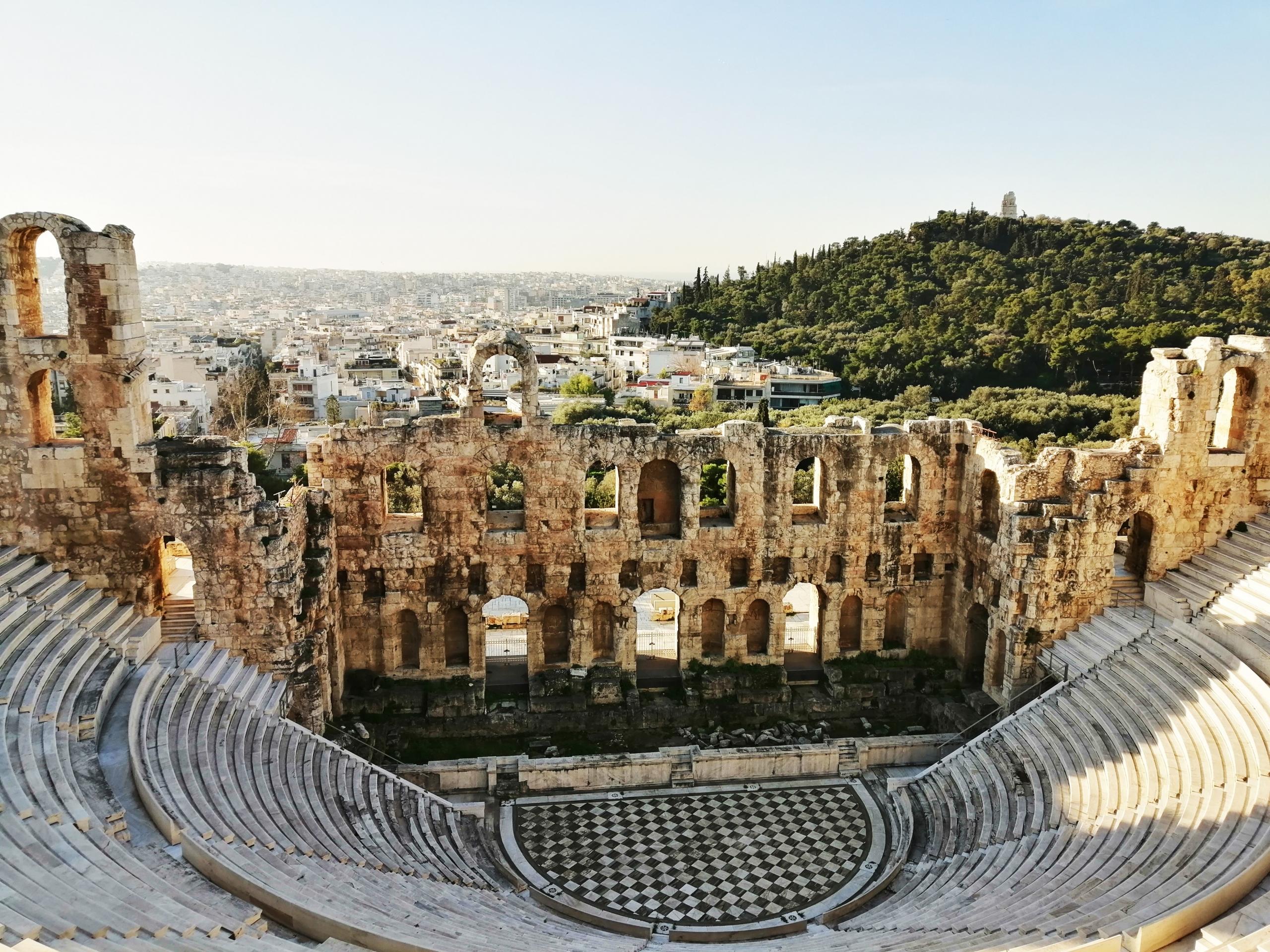 The Odeon of Herodes Atticus Roman Theatre in Athens