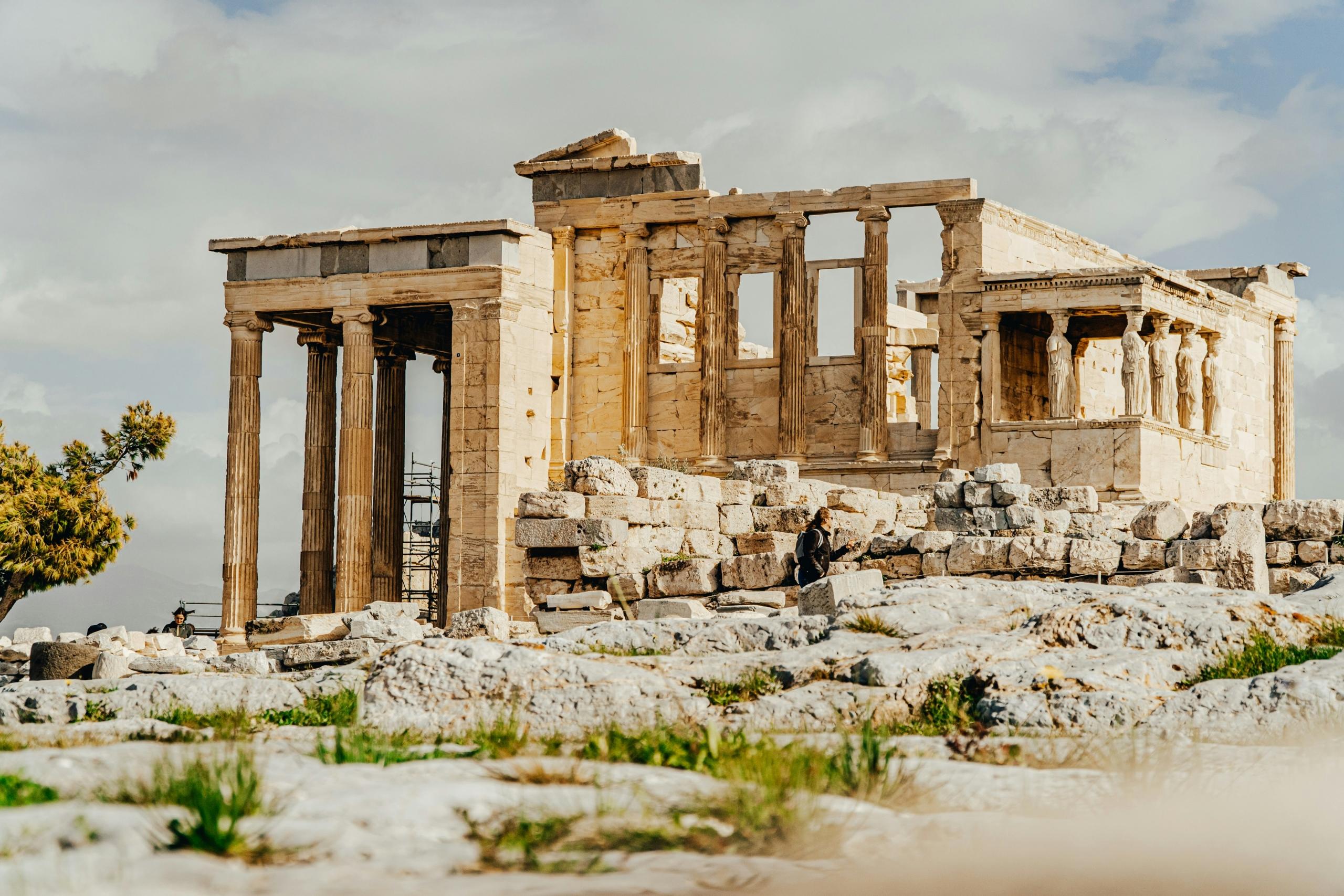 ruins of ancient building in greece