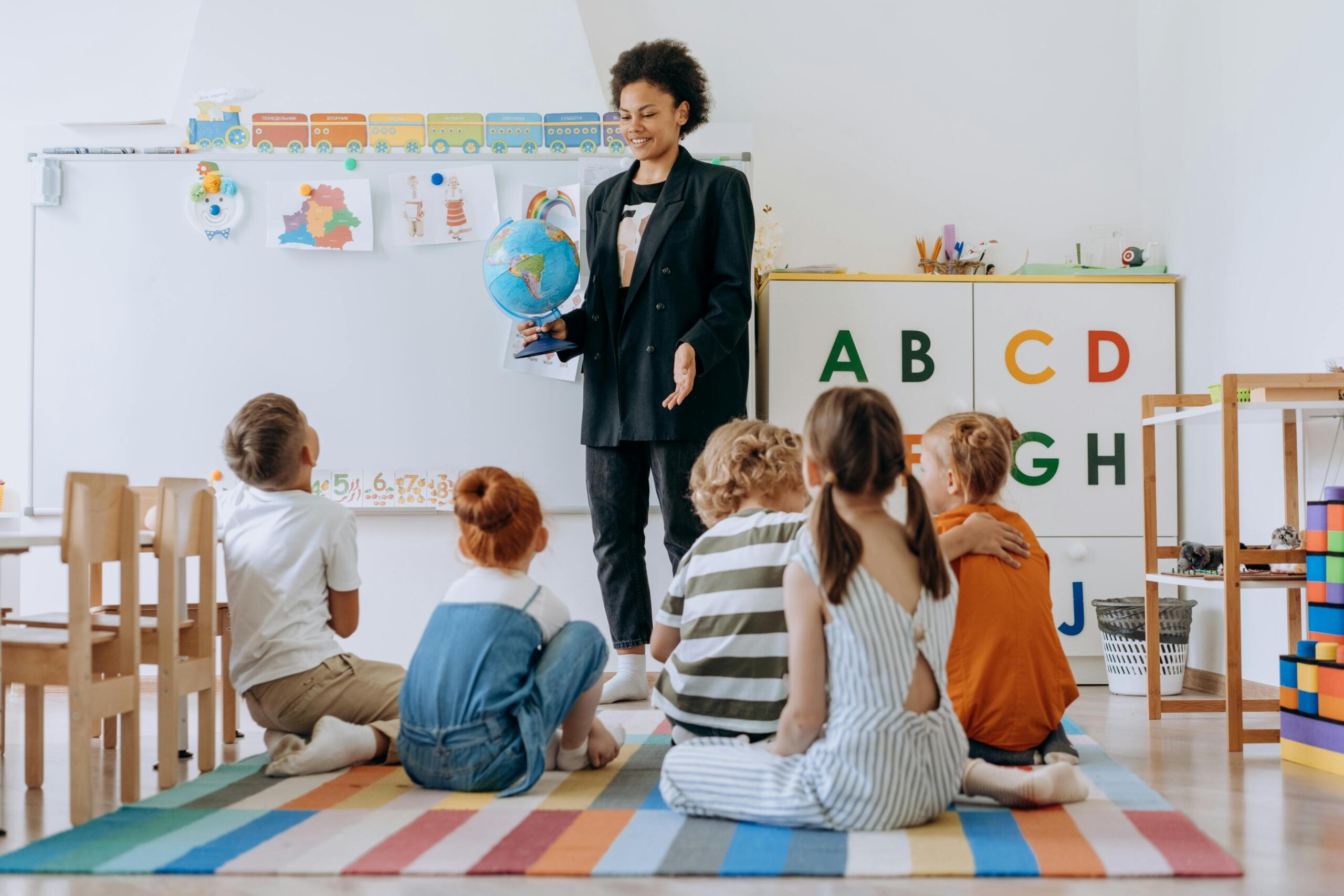Teacher in a classroom