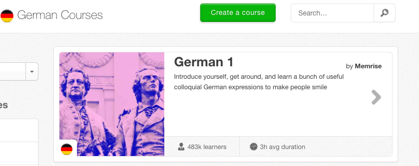 Learn German fast with Memrise