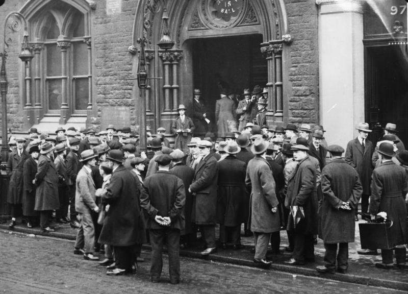 The unemployed seek relief from their government