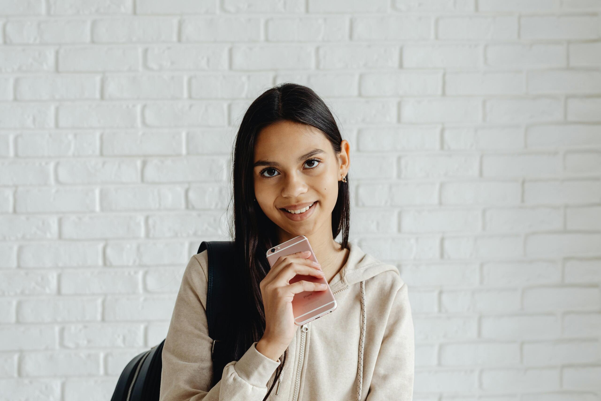 Young girl poses for a moment.