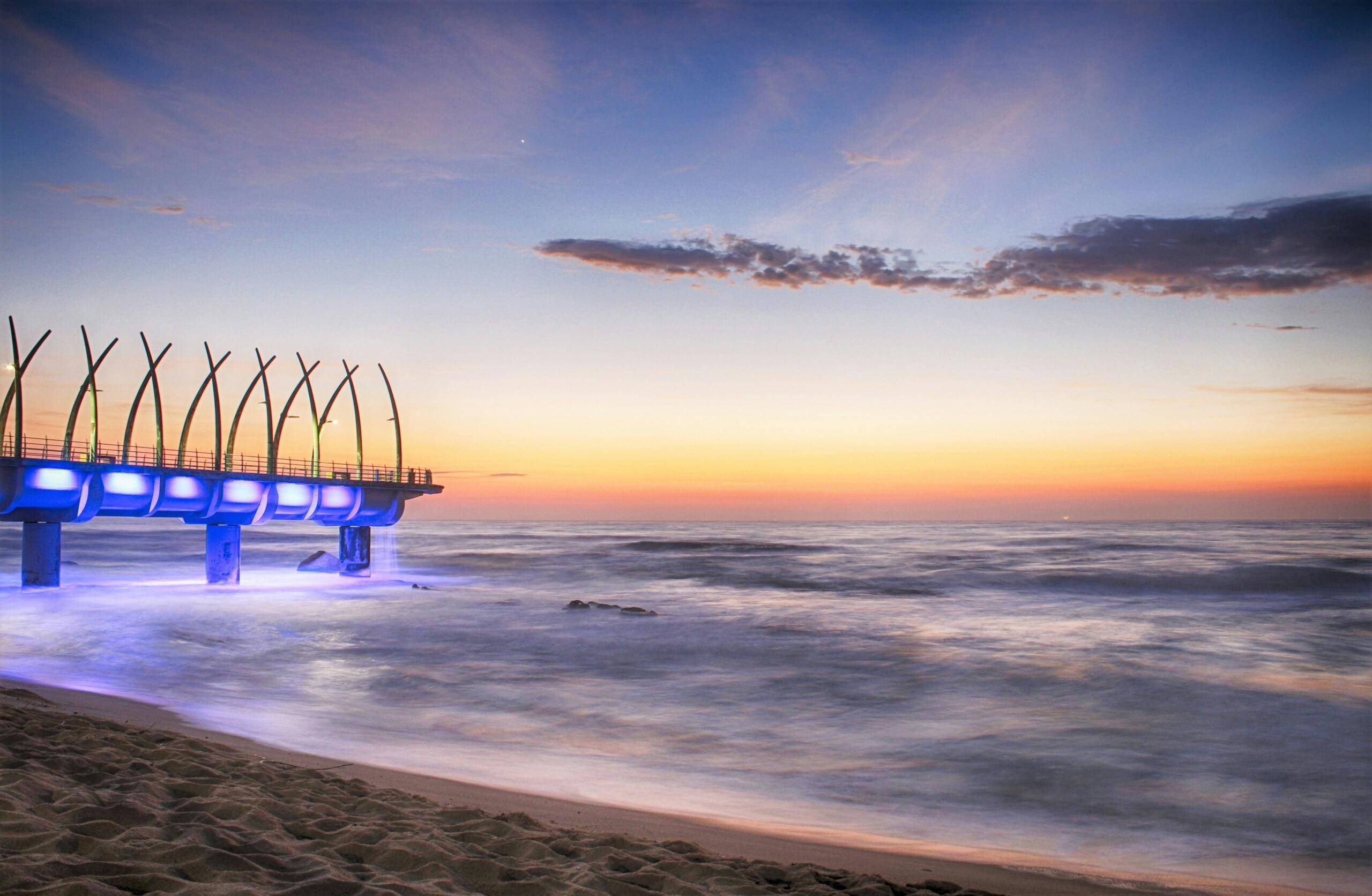 The new pier in Umhlanga Durban.