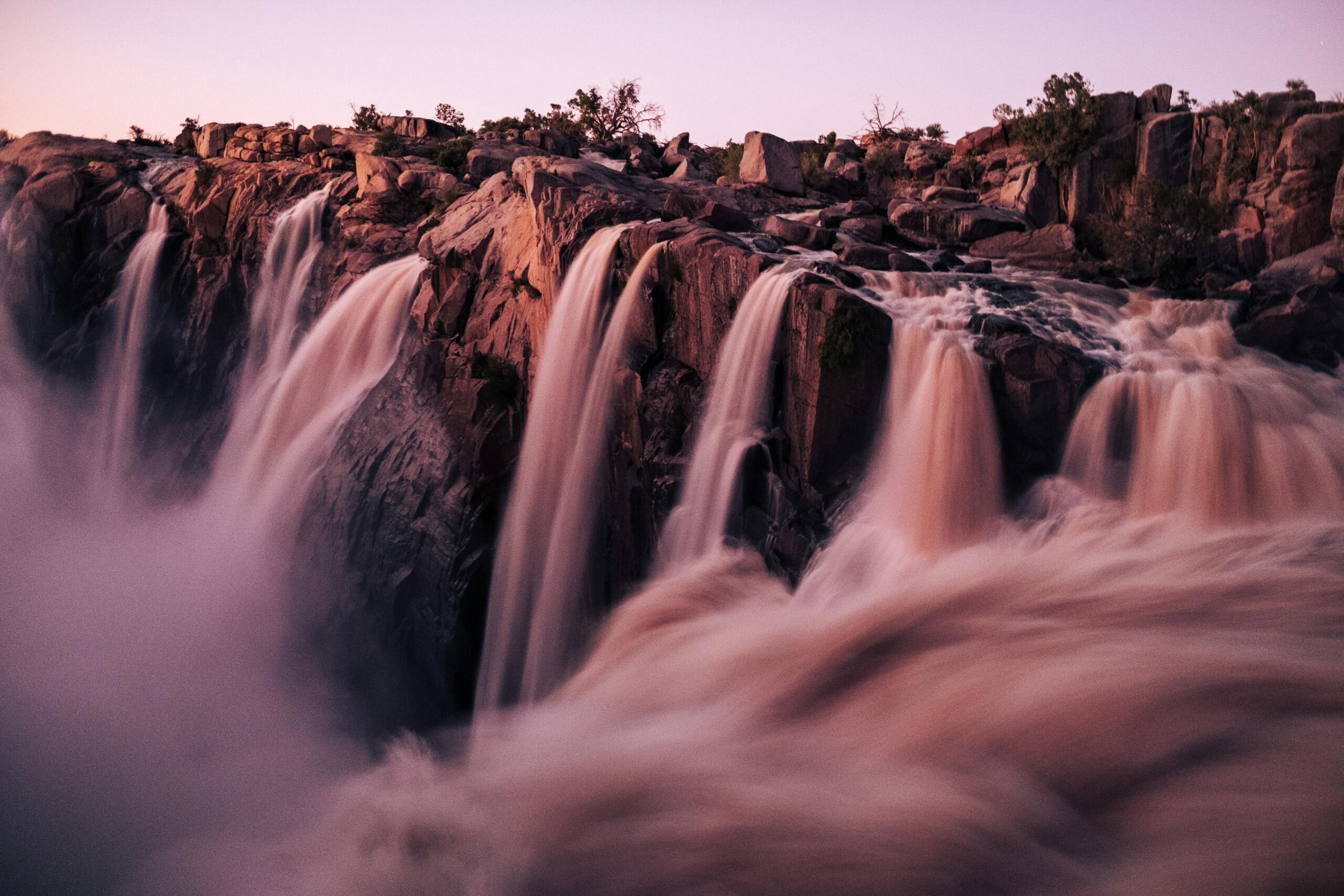 A slow shutter image of Augrabies Falls, Northern Cape 