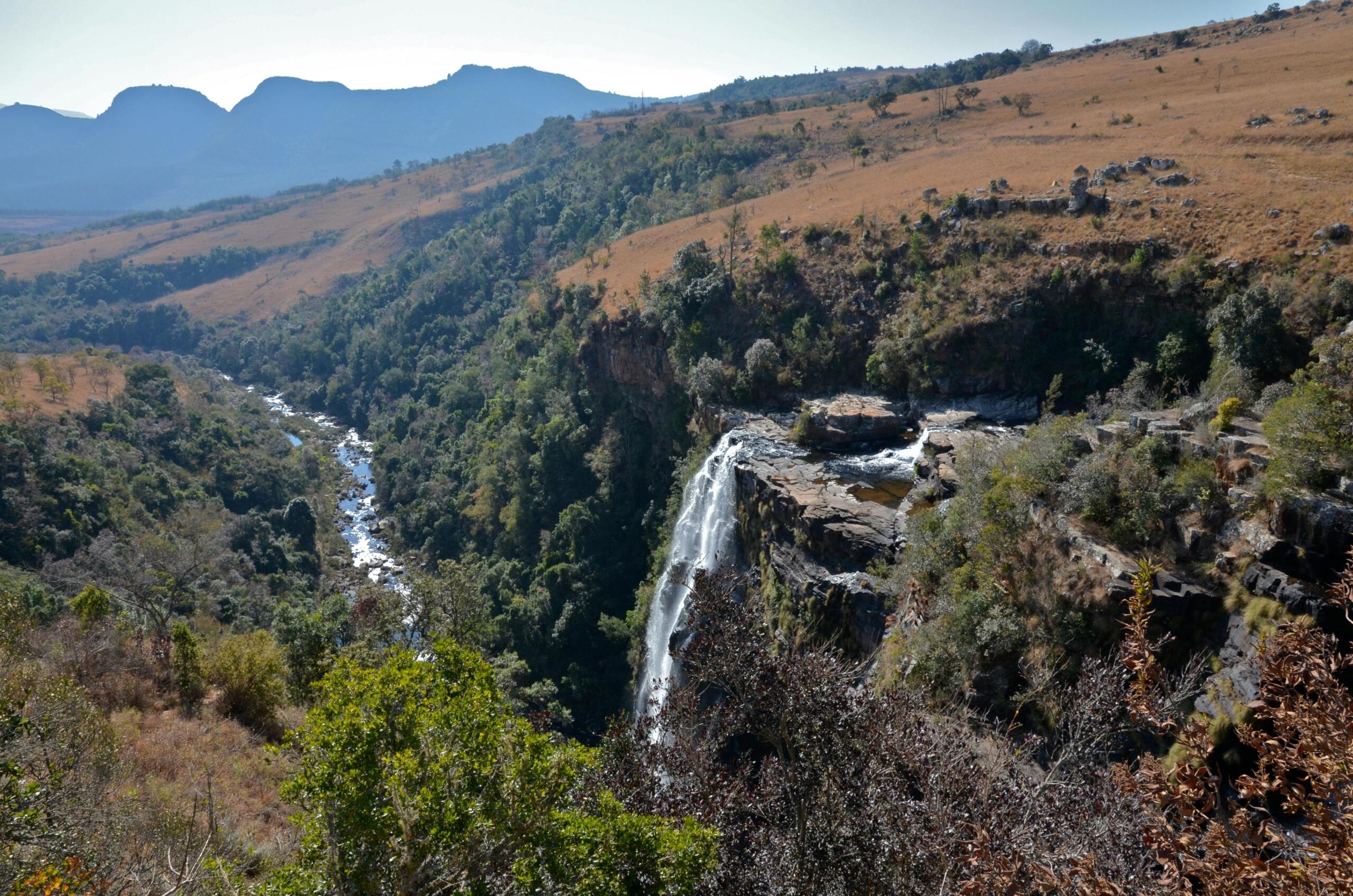 An image of a waterfall in the Lowveld. 