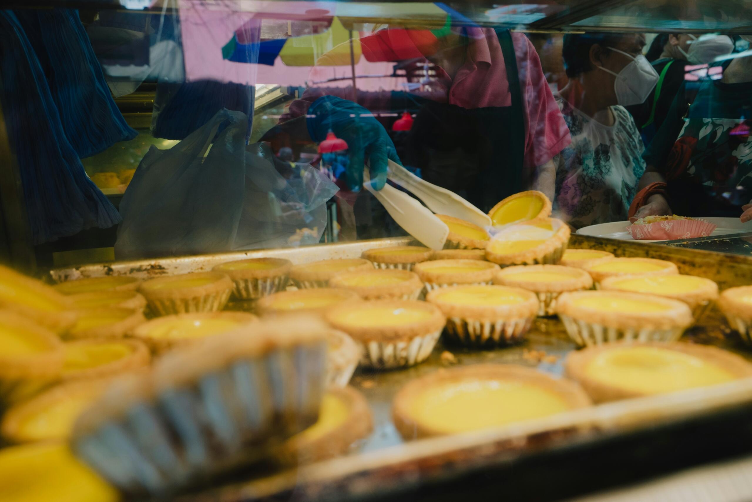 An image of mini milk tarts. 