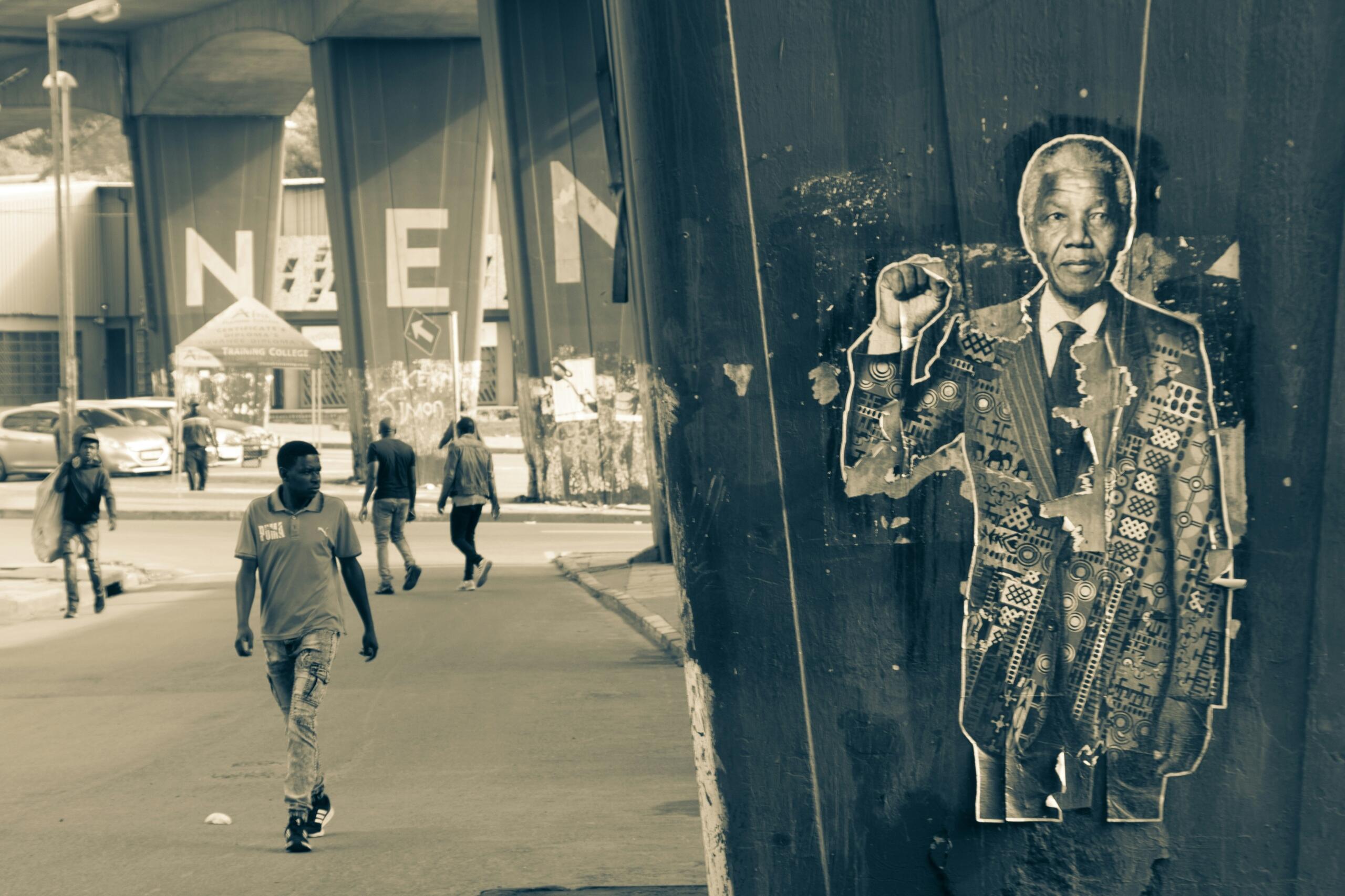 An image of a Johannesburg street scene. 