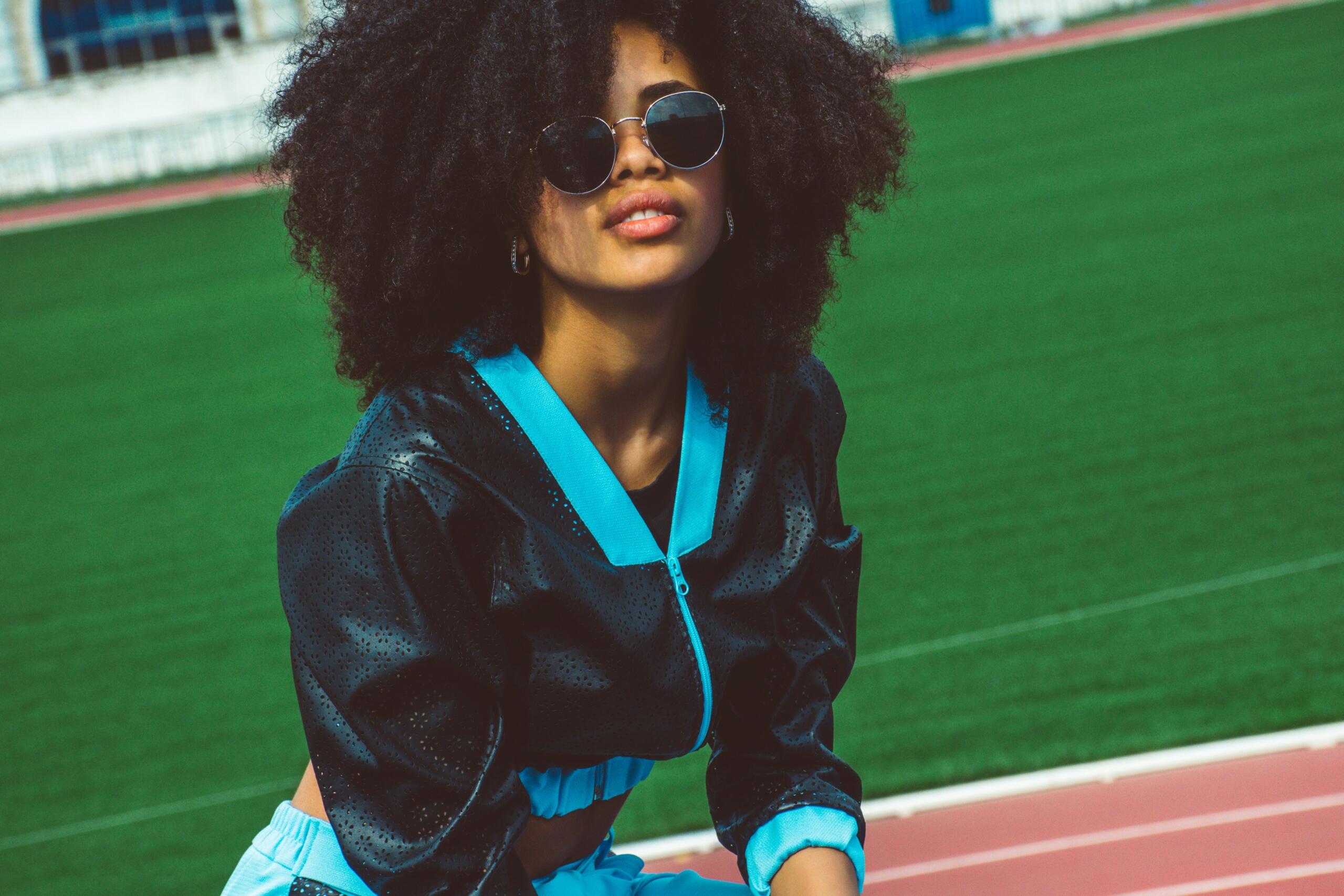 A trendy black woman.